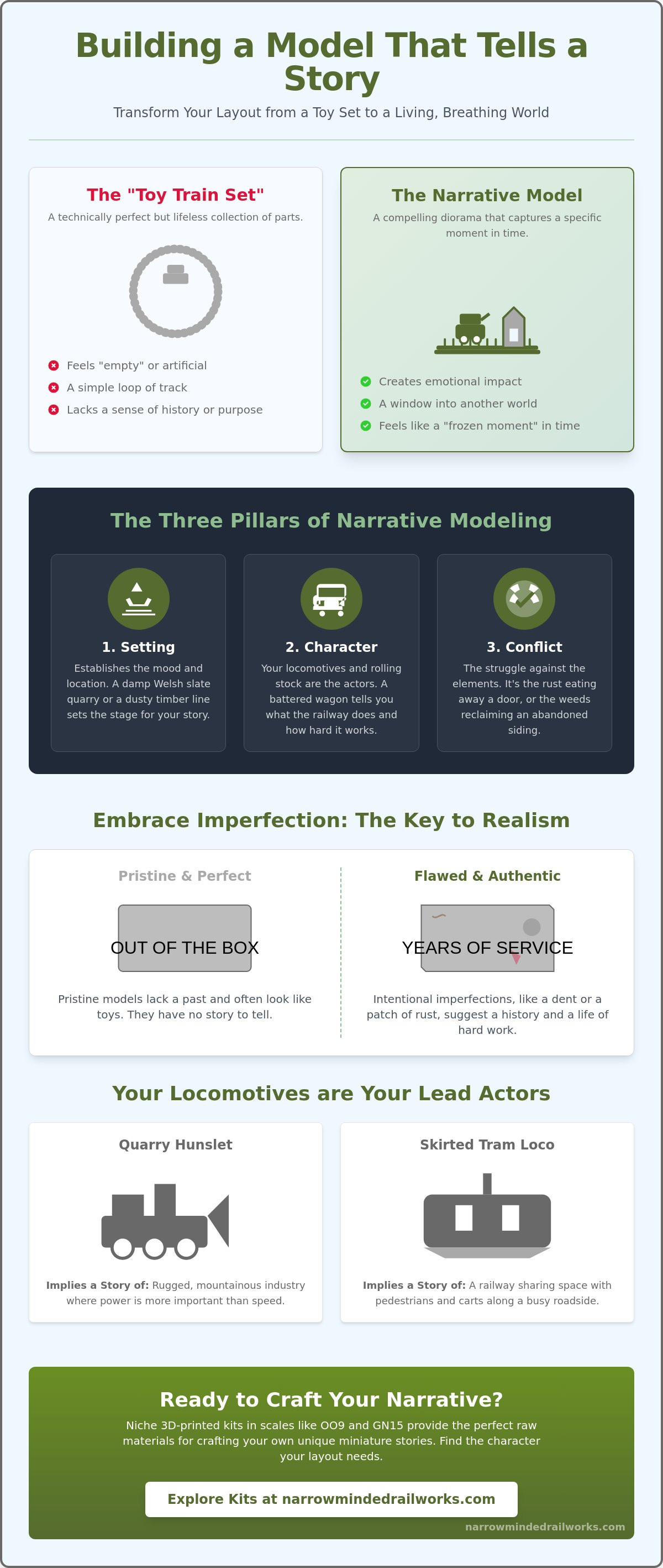 Building a model that tells a story