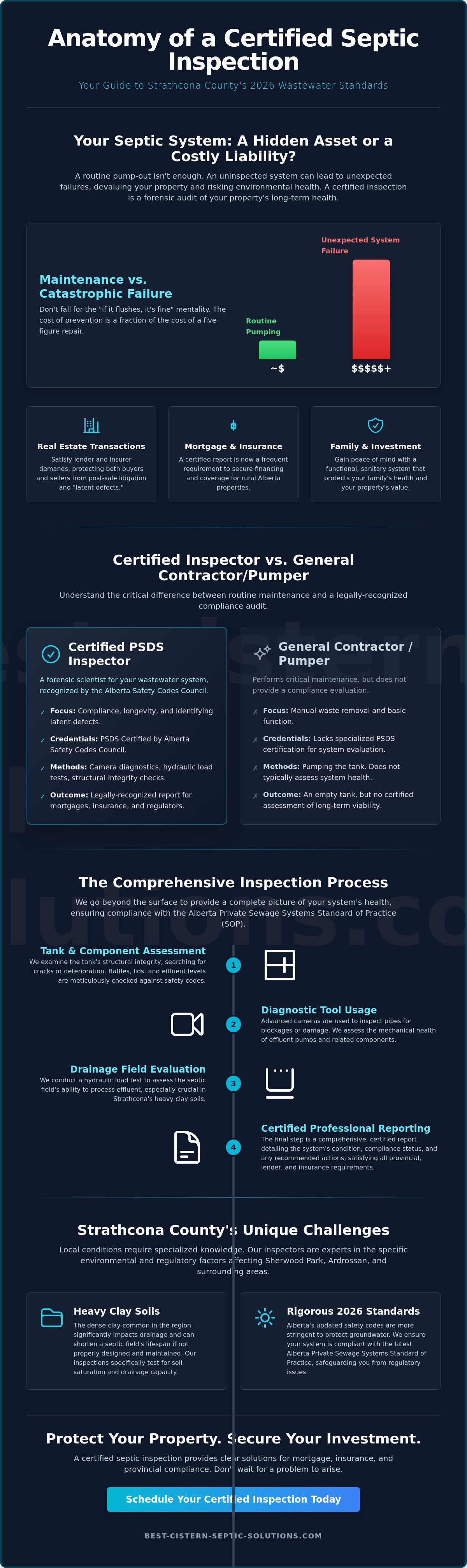 Certified septic inspector Strathcona County
