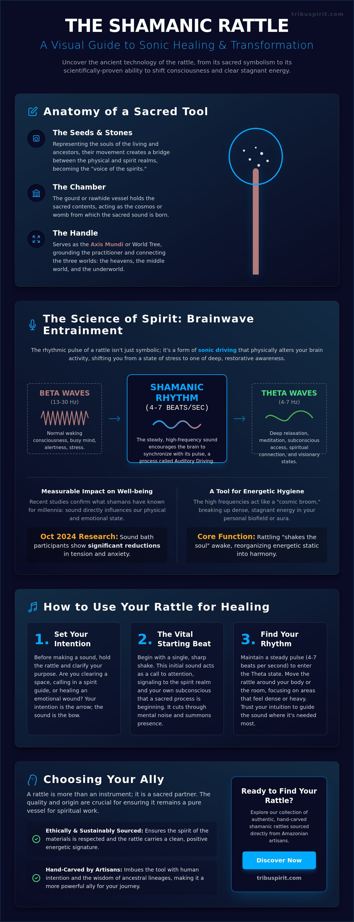 Using a shamanic rattle for healing