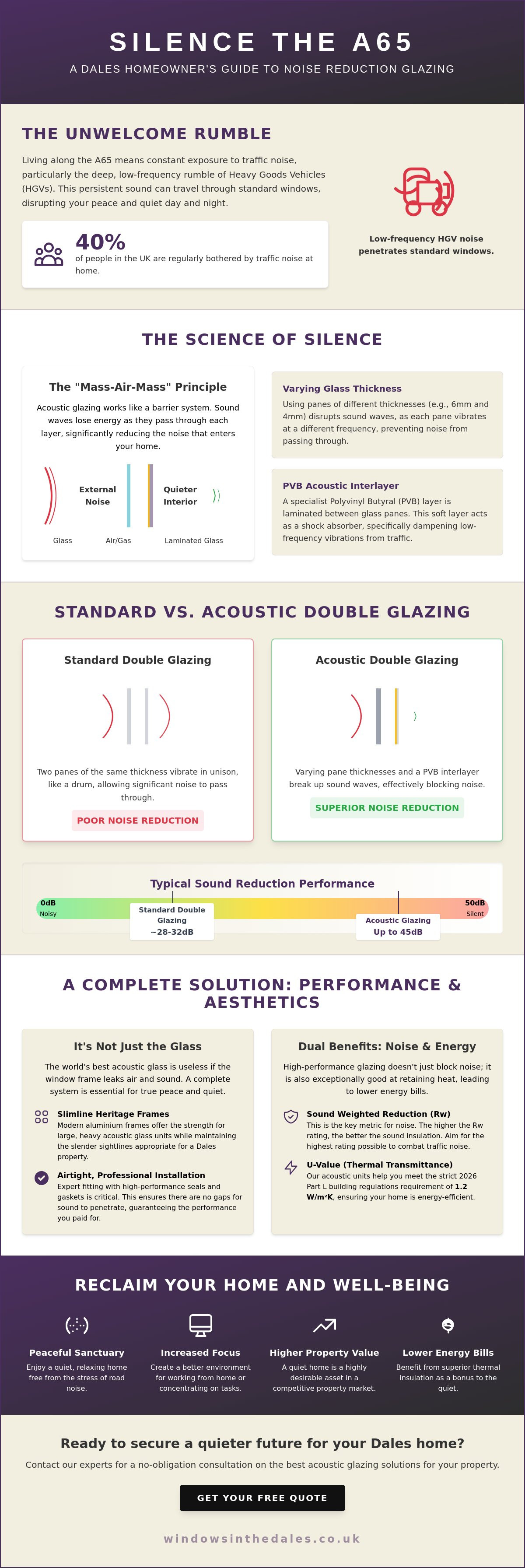 Noise Reduction Glazing for Homes Near the A65: A Dales Homeowner’s Guide