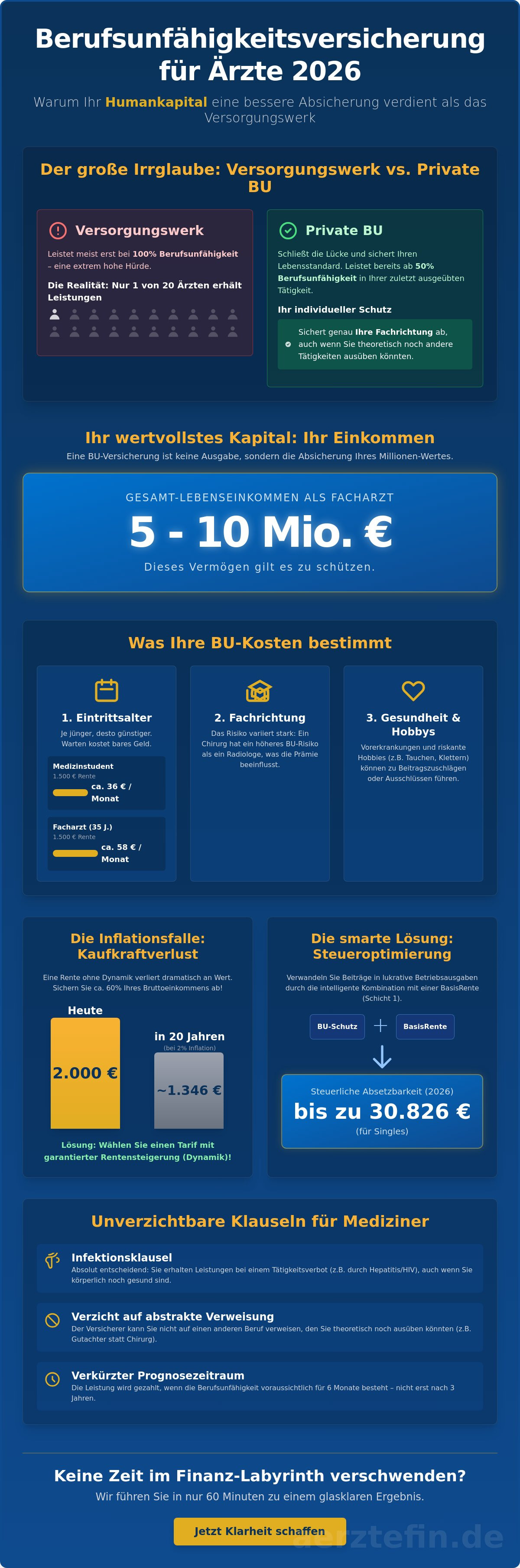 Berufsunfähigkeitsversicherung arzt kosten
