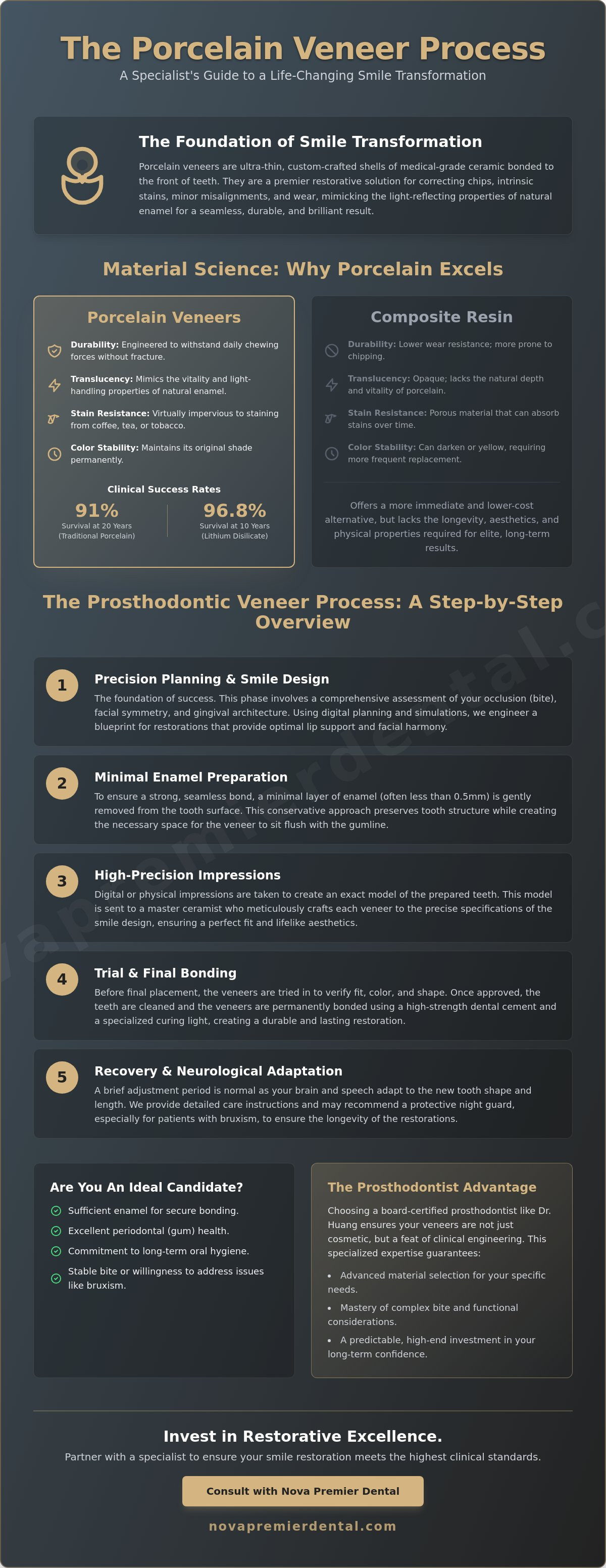 Porcelain veneer process