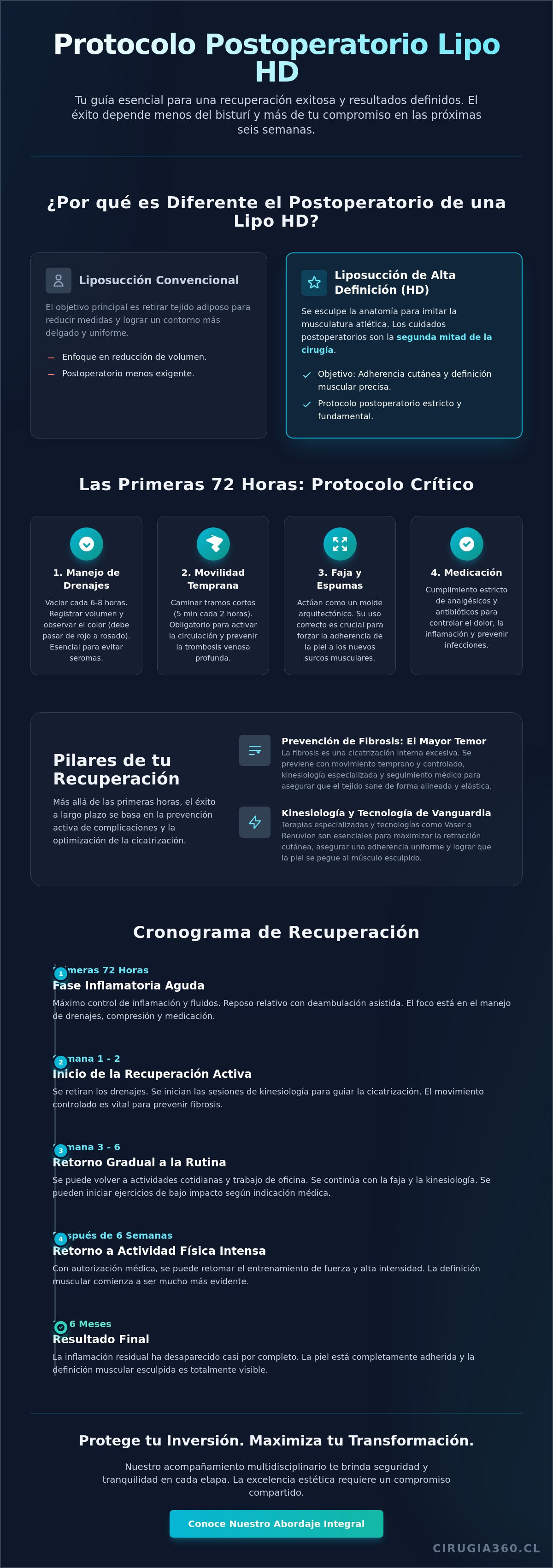 Cuidados postoperatorios lipo hd