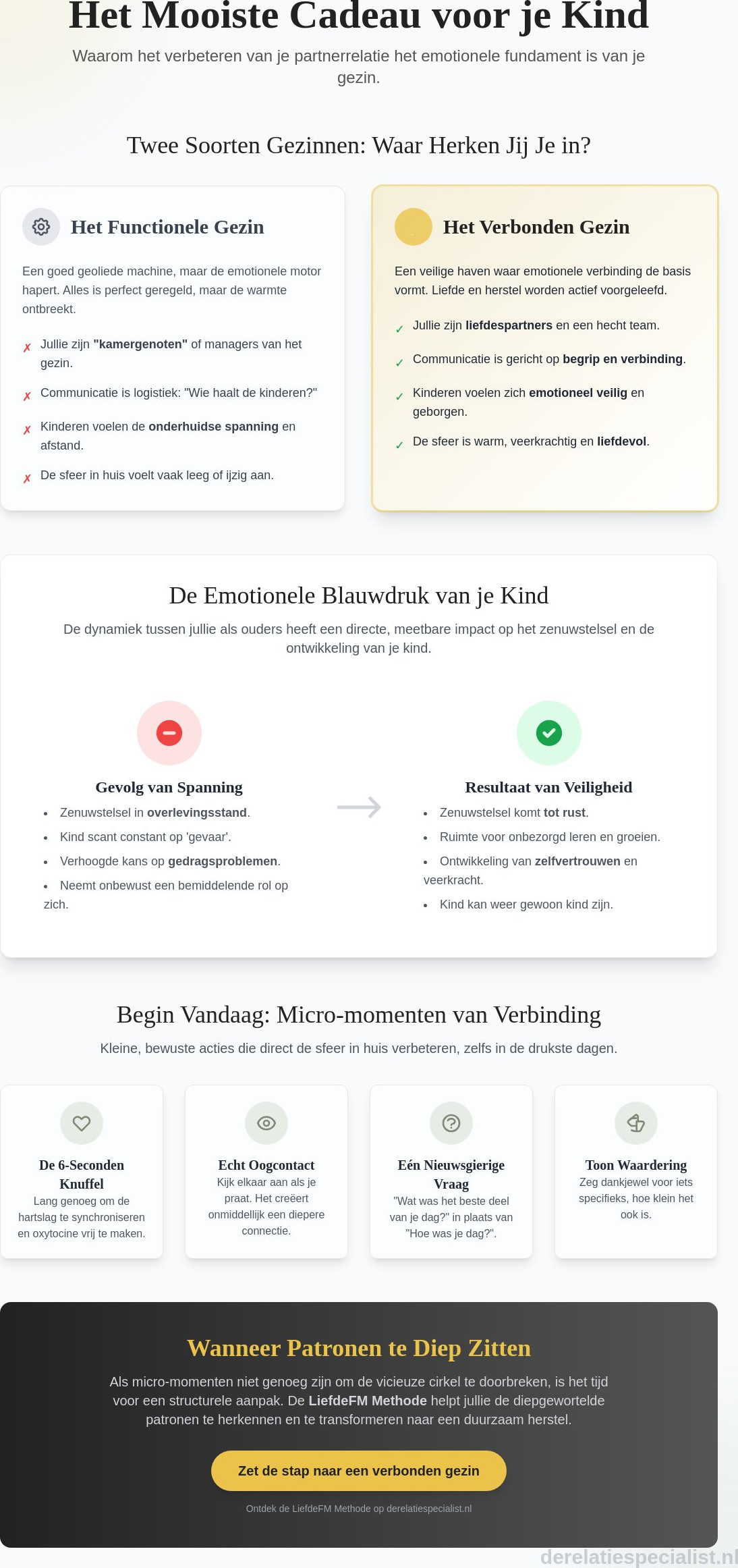 Relatie verbeteren voor de kinderen