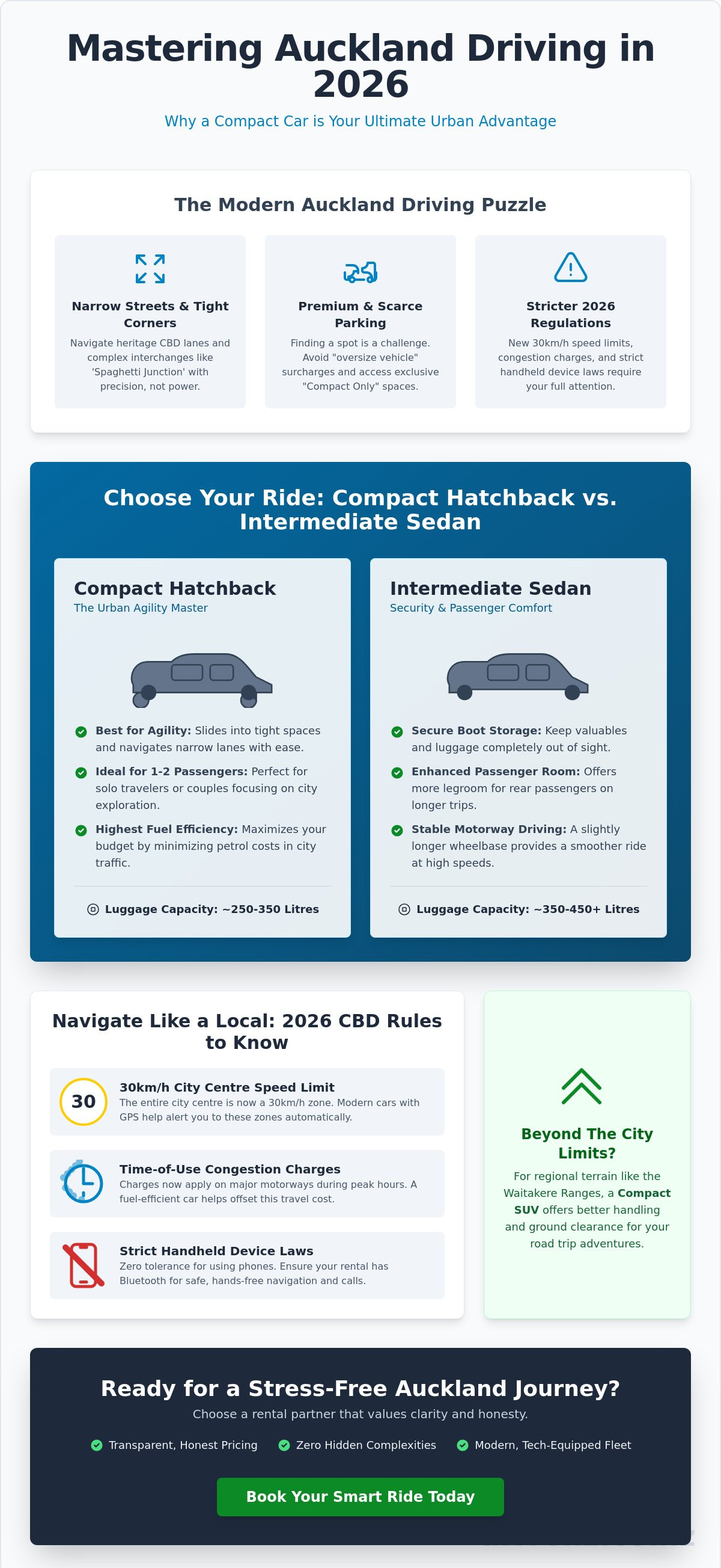 Compact car hire Auckland city