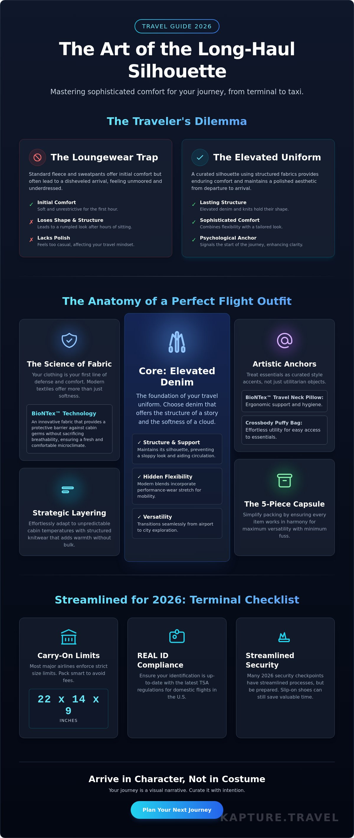 Travel outfit ideas for long flights