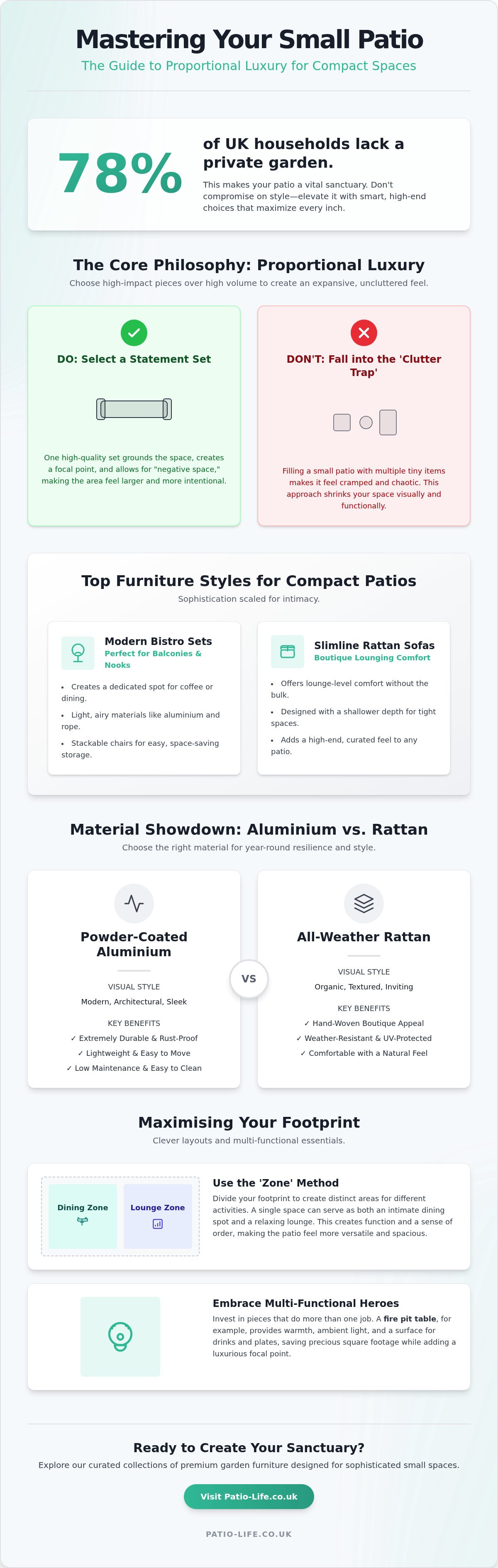 Best garden furniture for small patio
