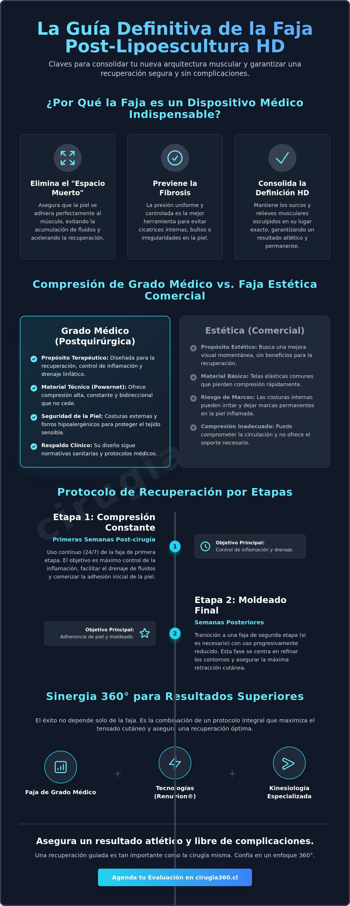 Faja para lipoescultura de alta definicion