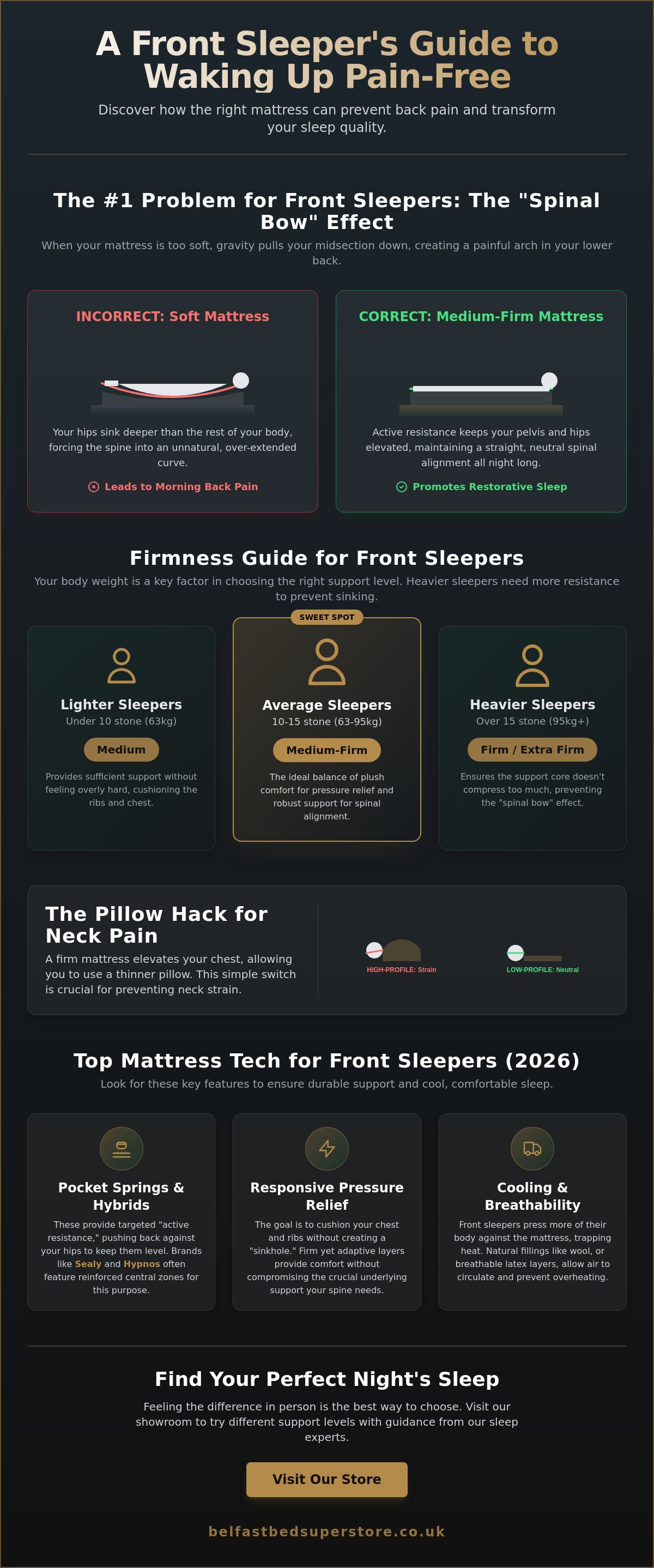 Best mattress for front sleepers UK