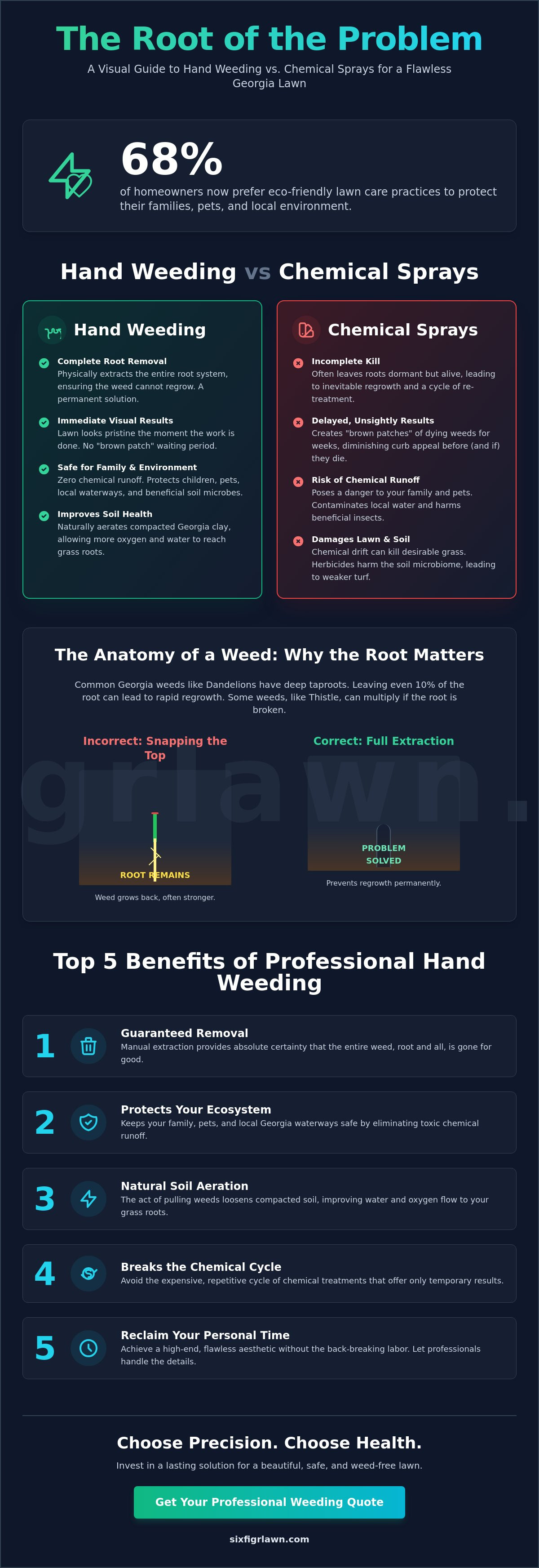 Hand weeding benefits