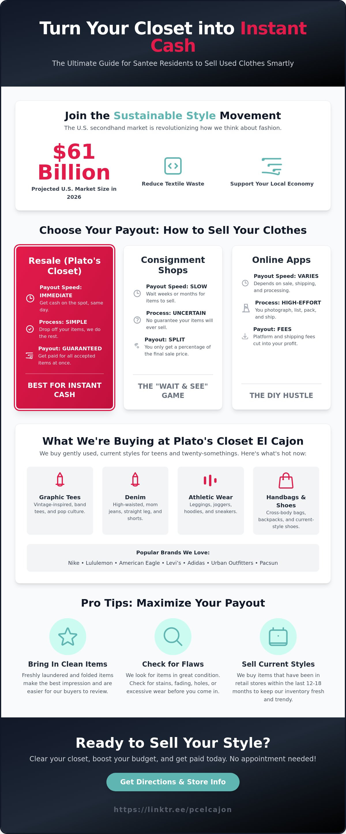 Places that buy used clothes santee