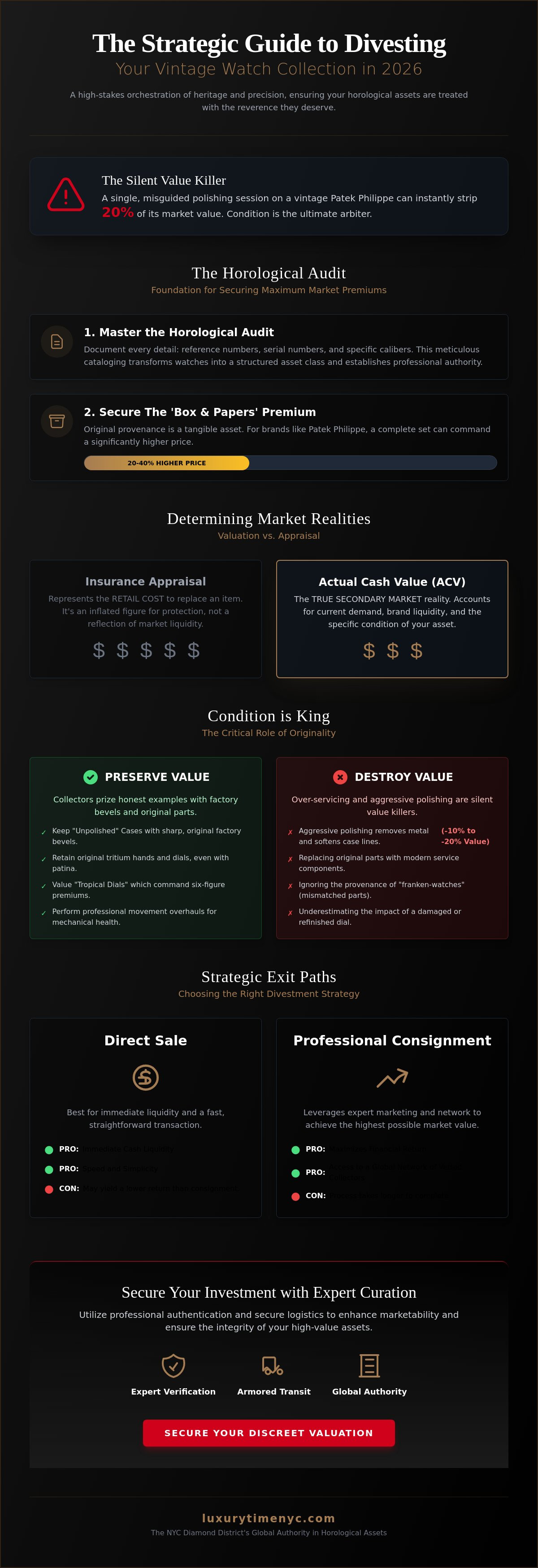 How to sell a vintage watch collection