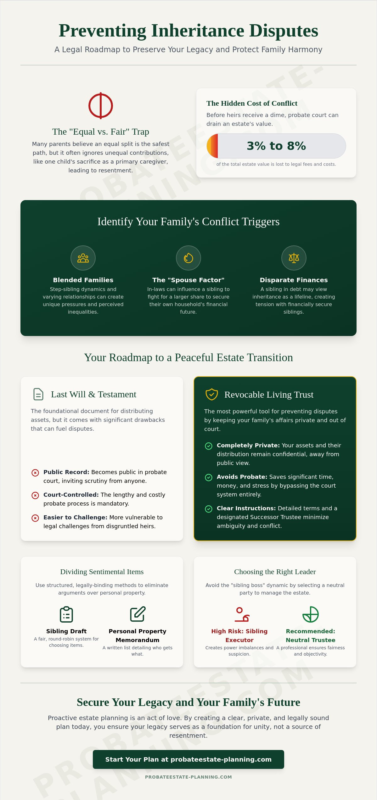 Preventing inheritance disputes among siblings