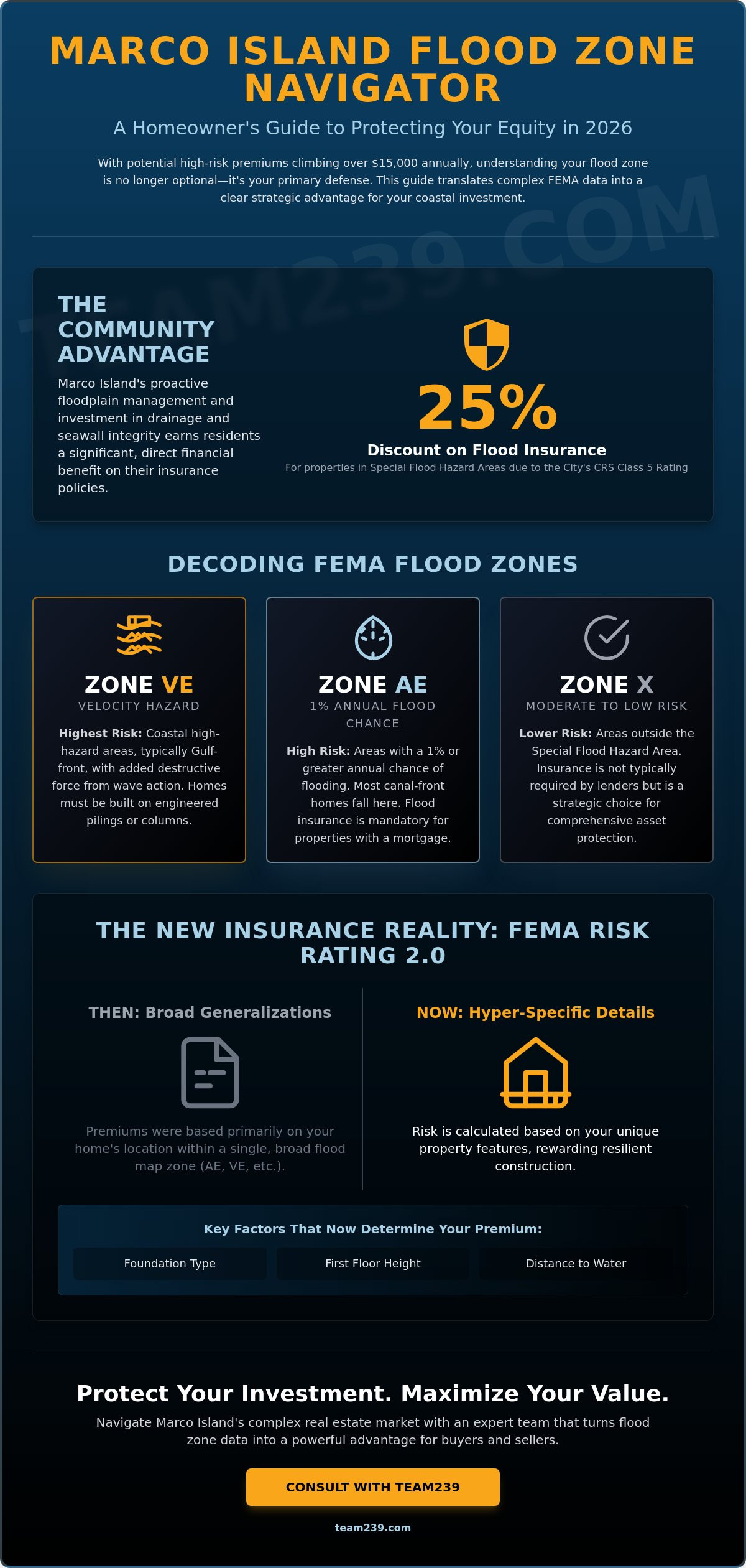 Flood zone maps for Marco Island FL