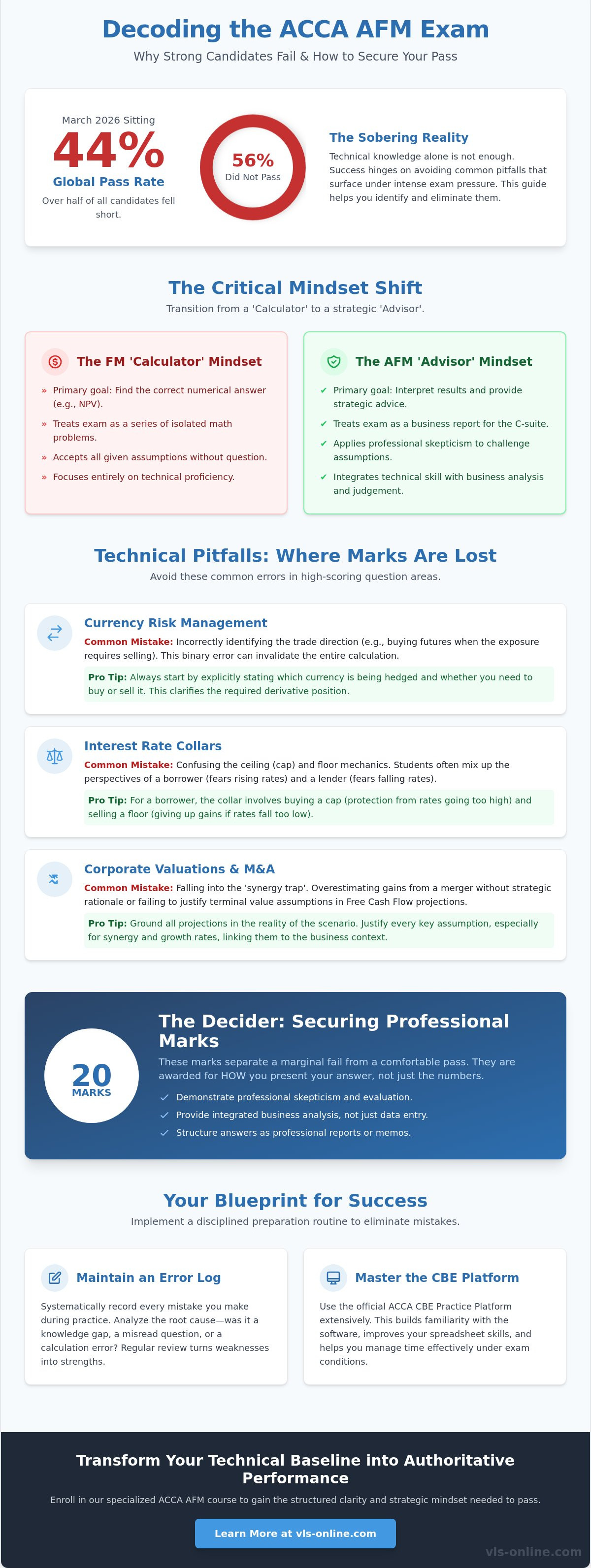 Common mistakes in ACCA AFM paper