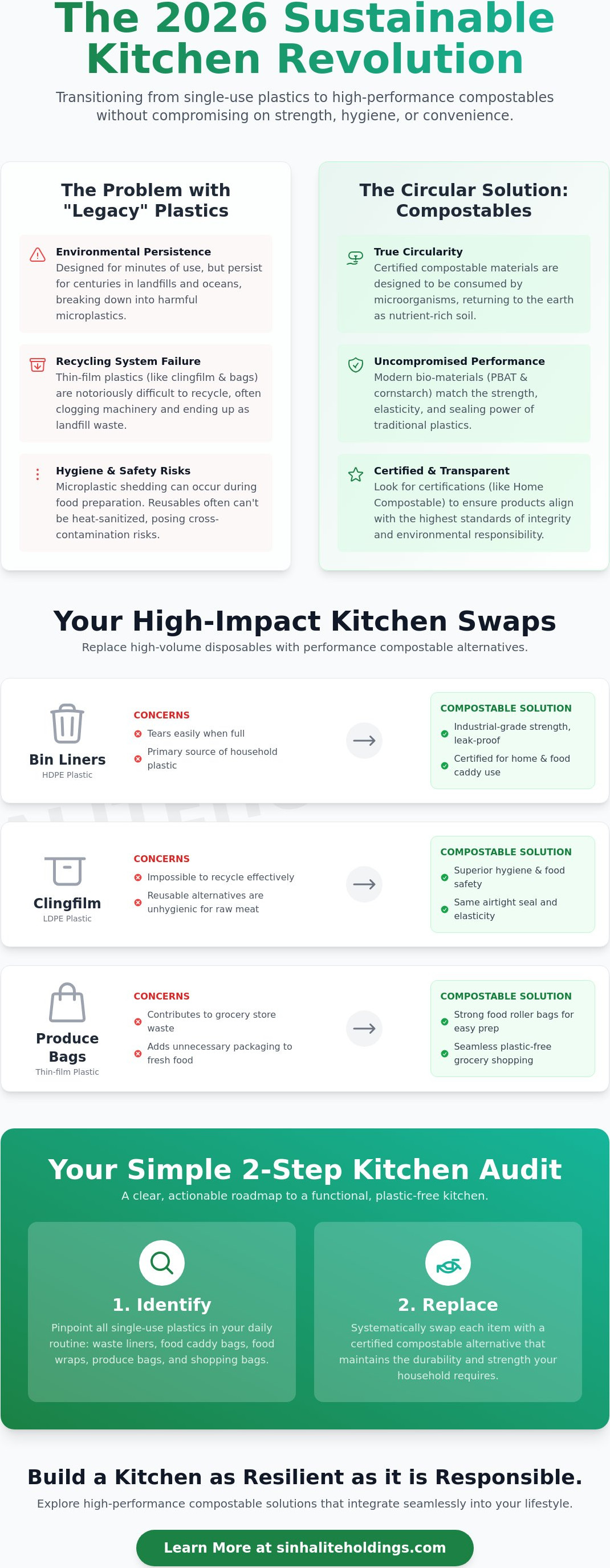 Sustainable kitchen swaps 2026