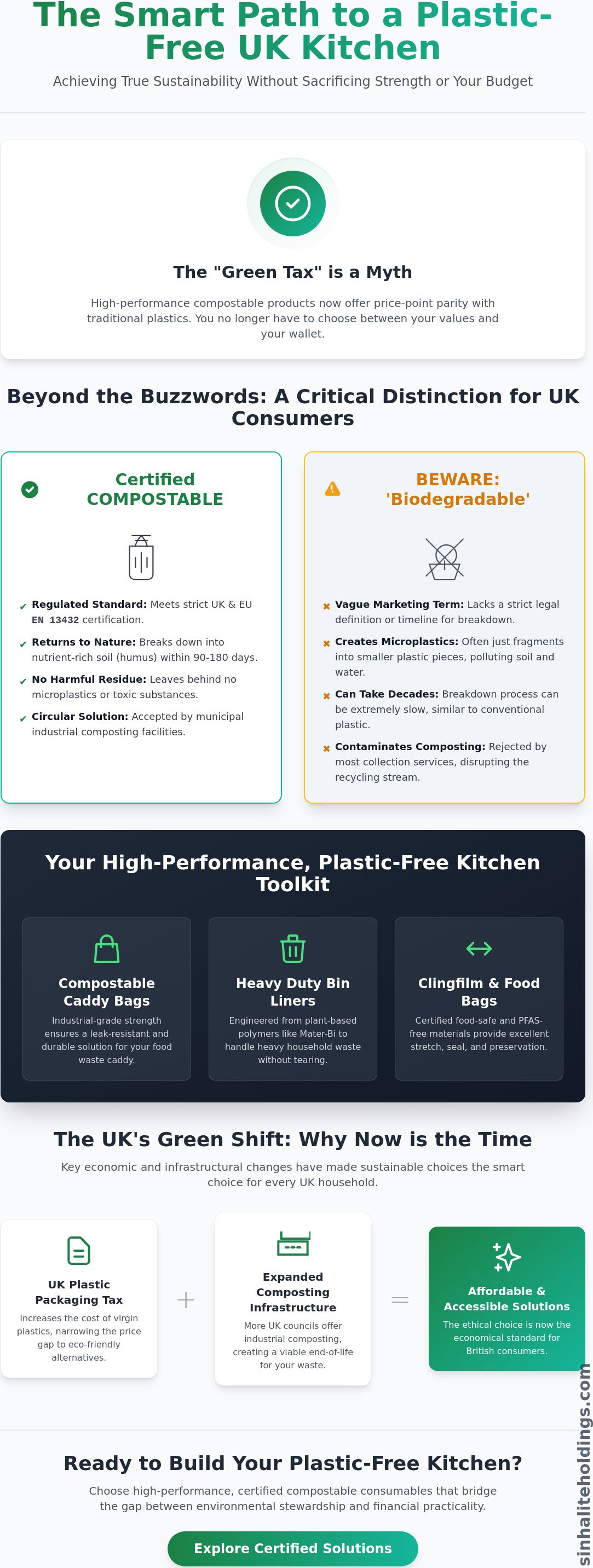 Affordable compostable kitchen bags uk