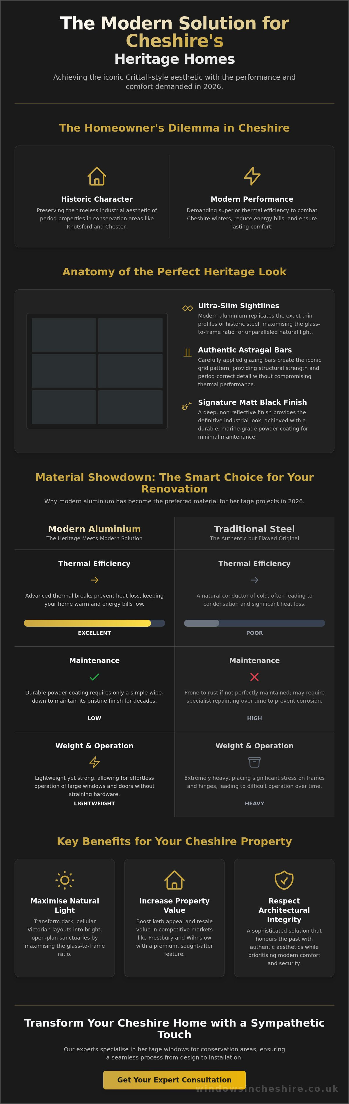 Crittall-Style Windows for Cheshire Period Homes: Heritage Look