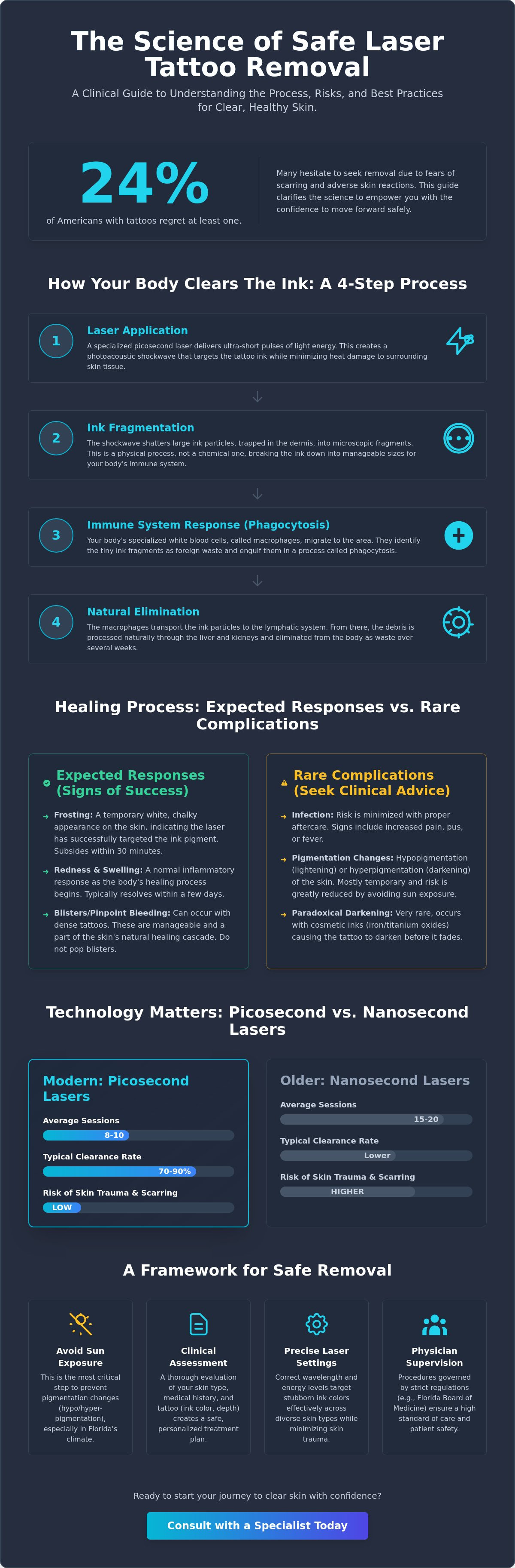 Risks of laser tattoo removal