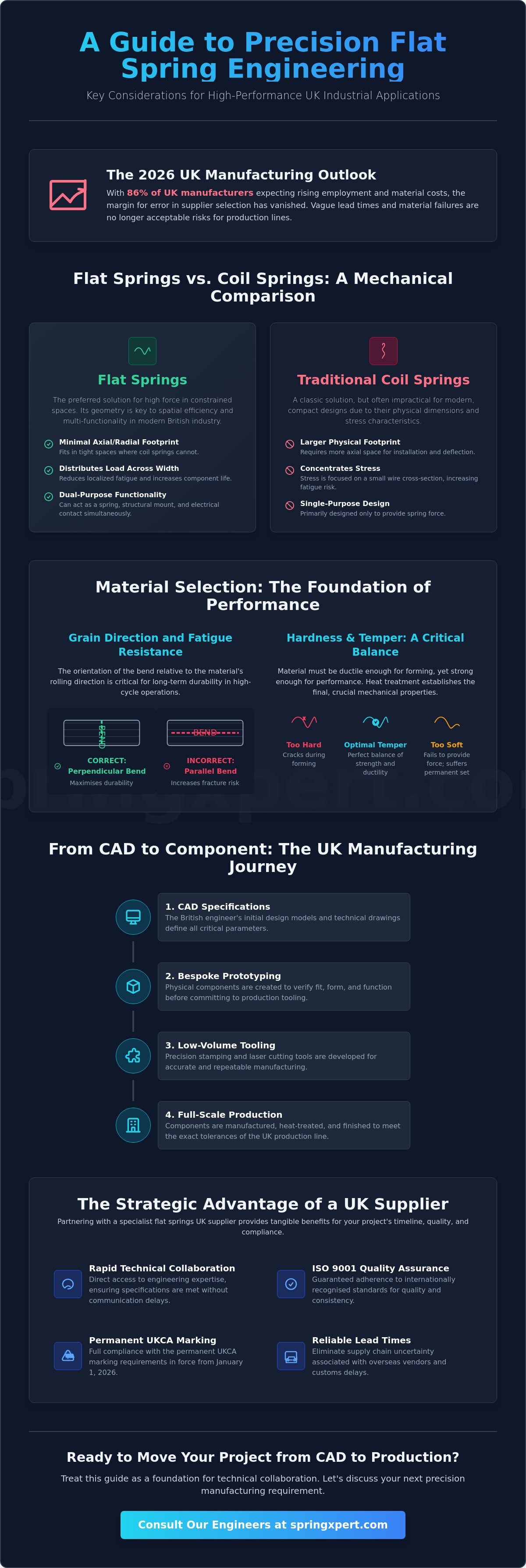 Flat springs UK supplier