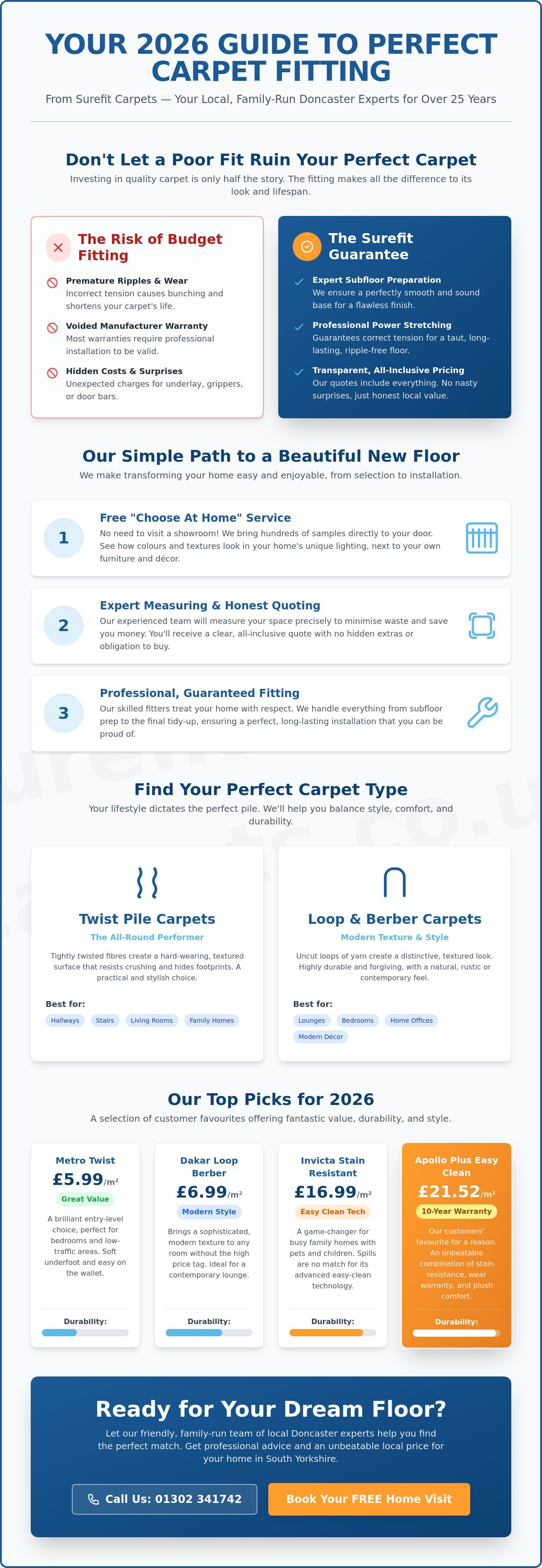 Carpet fitting service Doncaster
