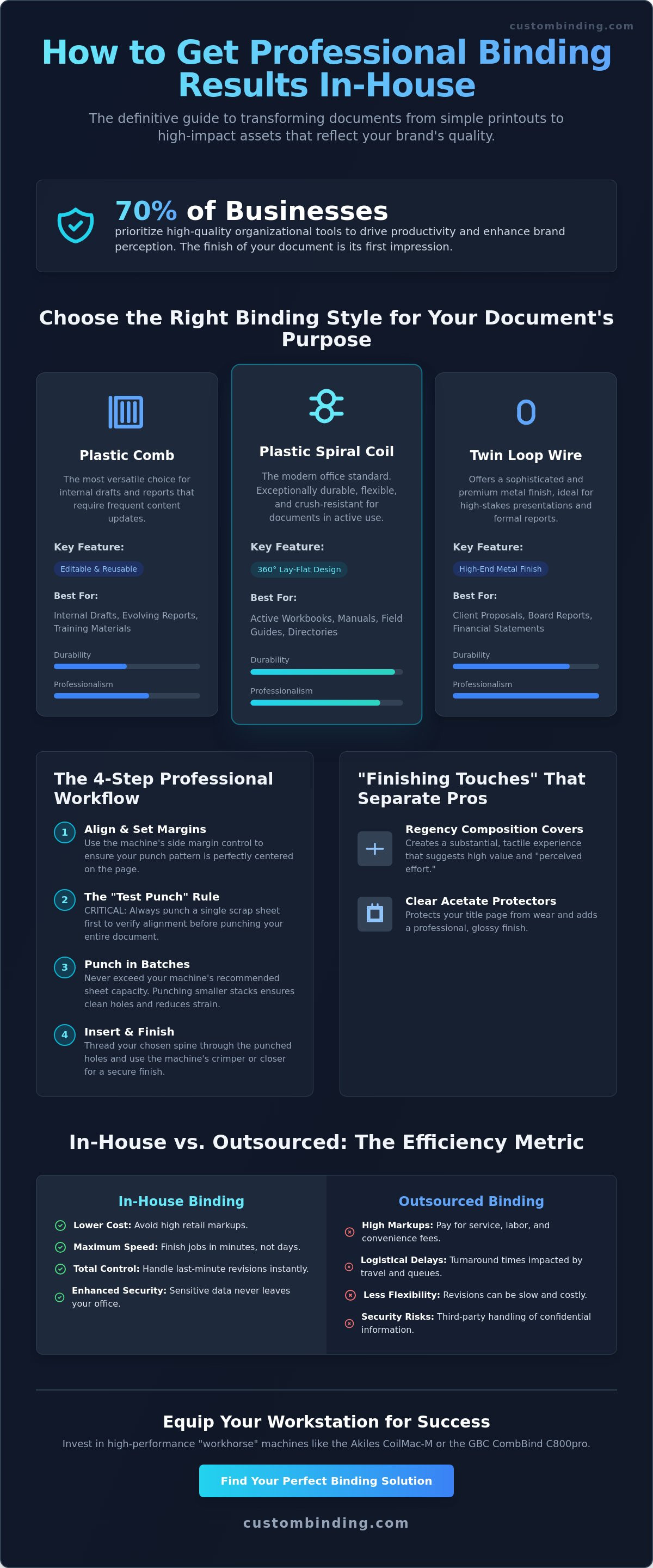 How to get professional binding results at the office
