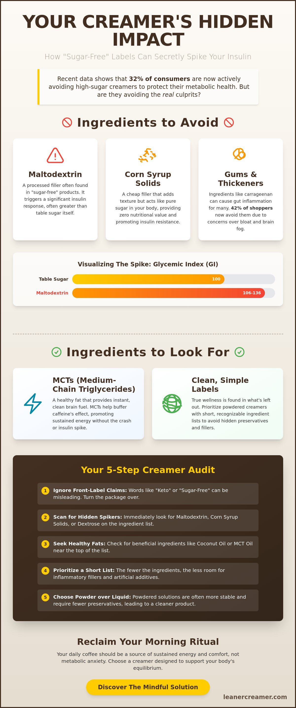 Coffee creamer for insulin resistance