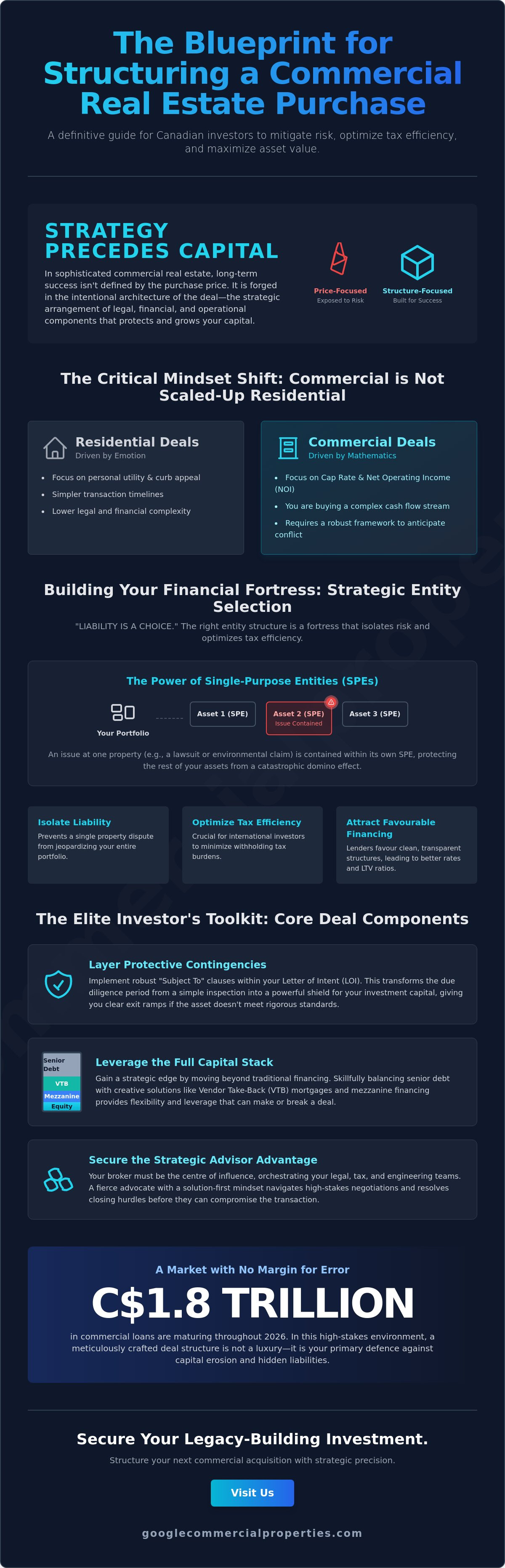 Structuring a commercial real estate purchase