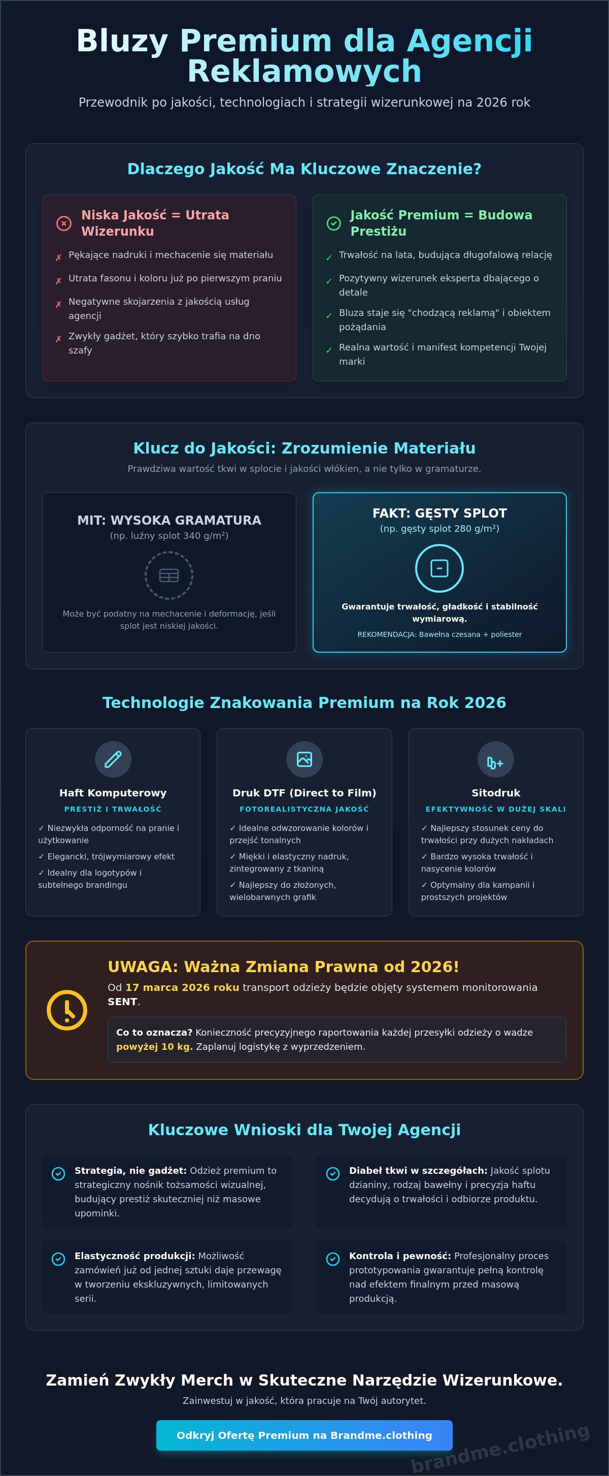 Bluzy dla agencji reklamowych