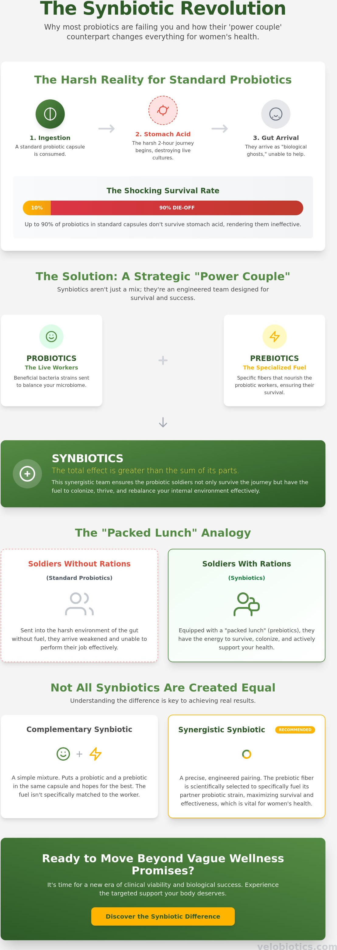 Benefits of synbiotics for women