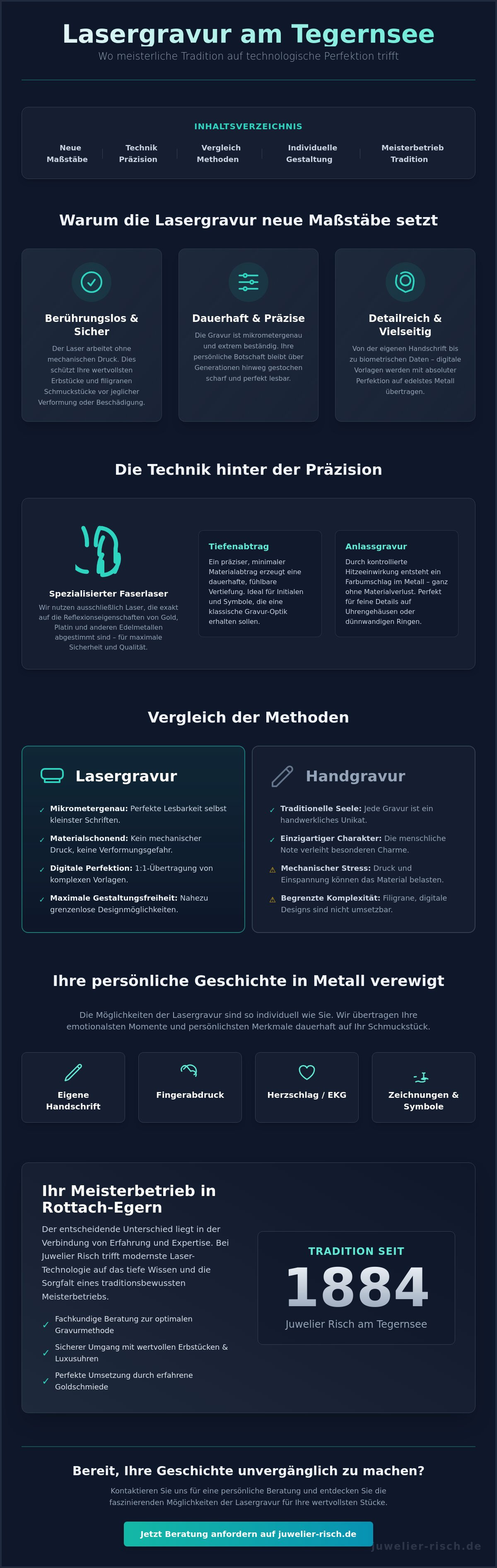 Lasergravur am Tegernsee