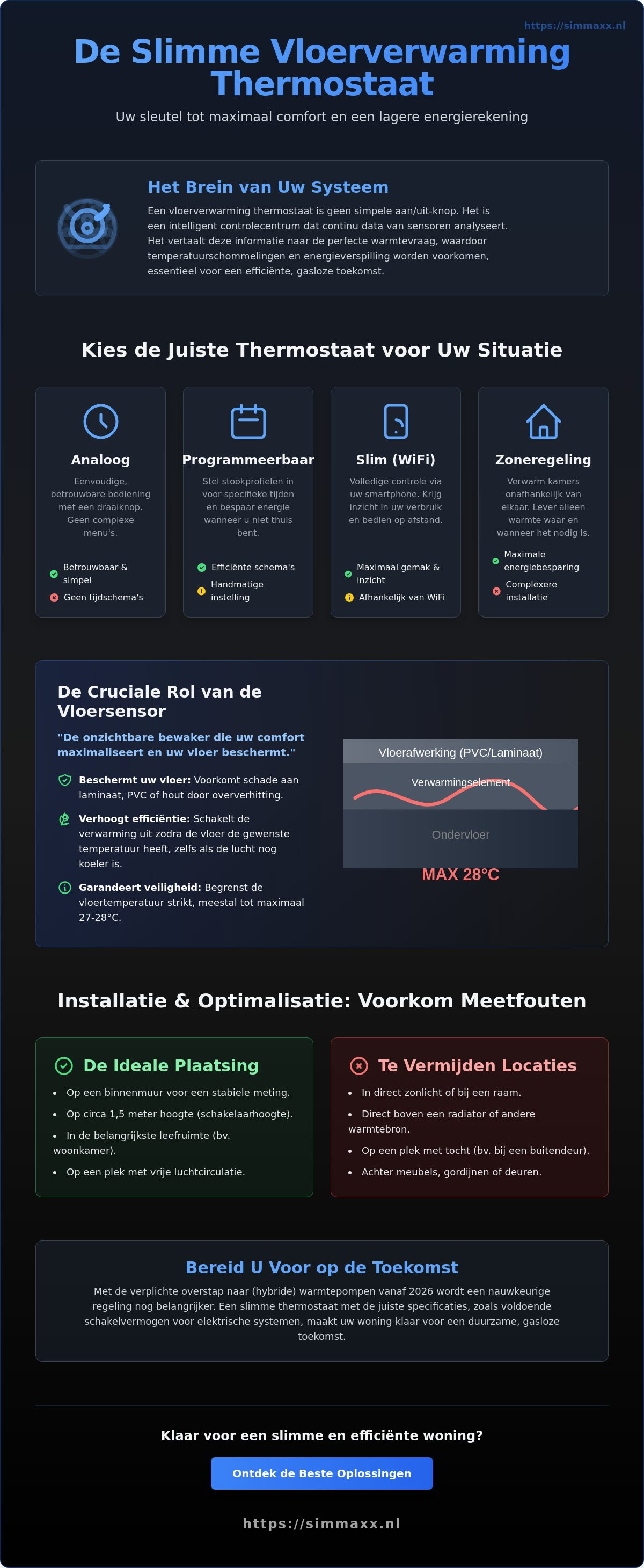 Vloerverwarming thermostaat