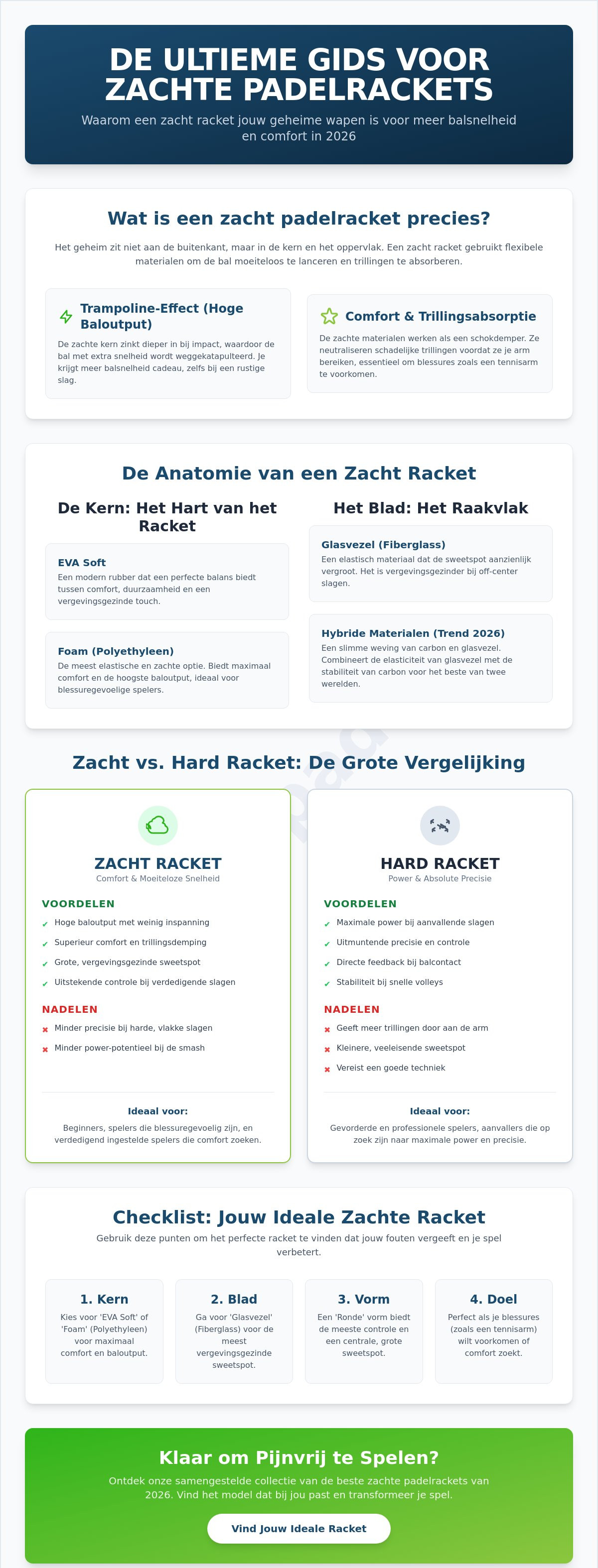 Zacht padelracket