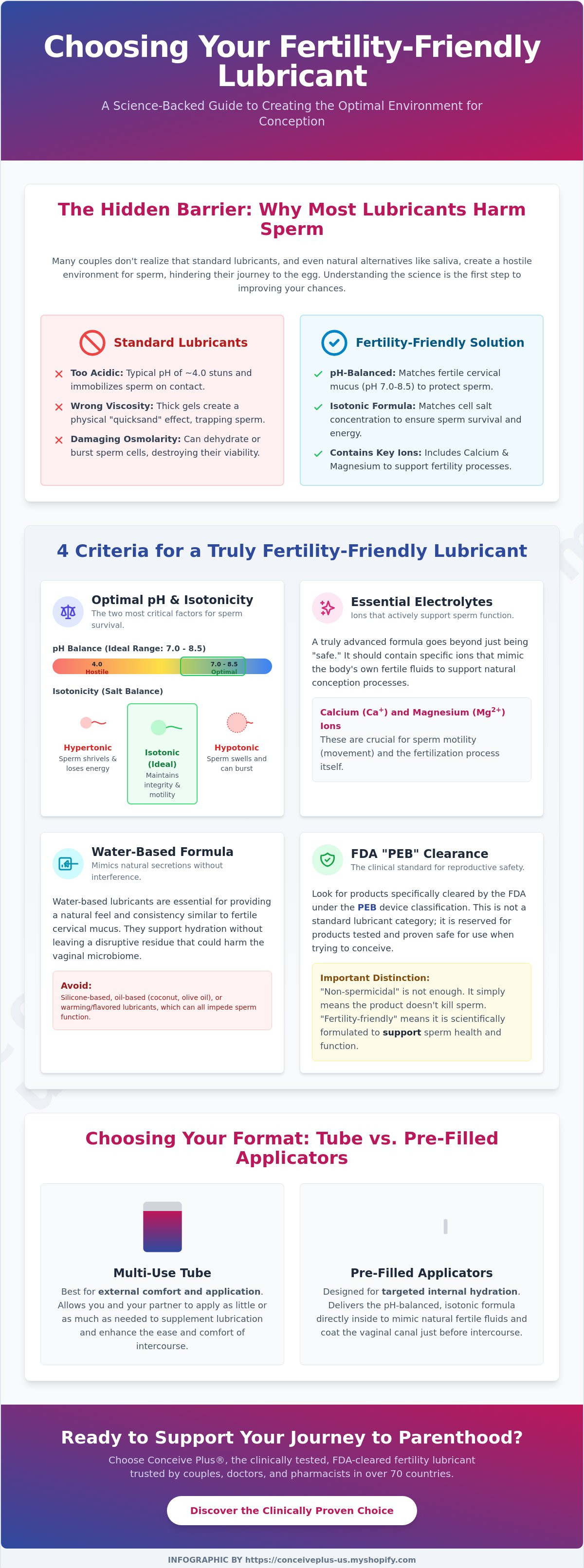 Fertility friendly lubricant
