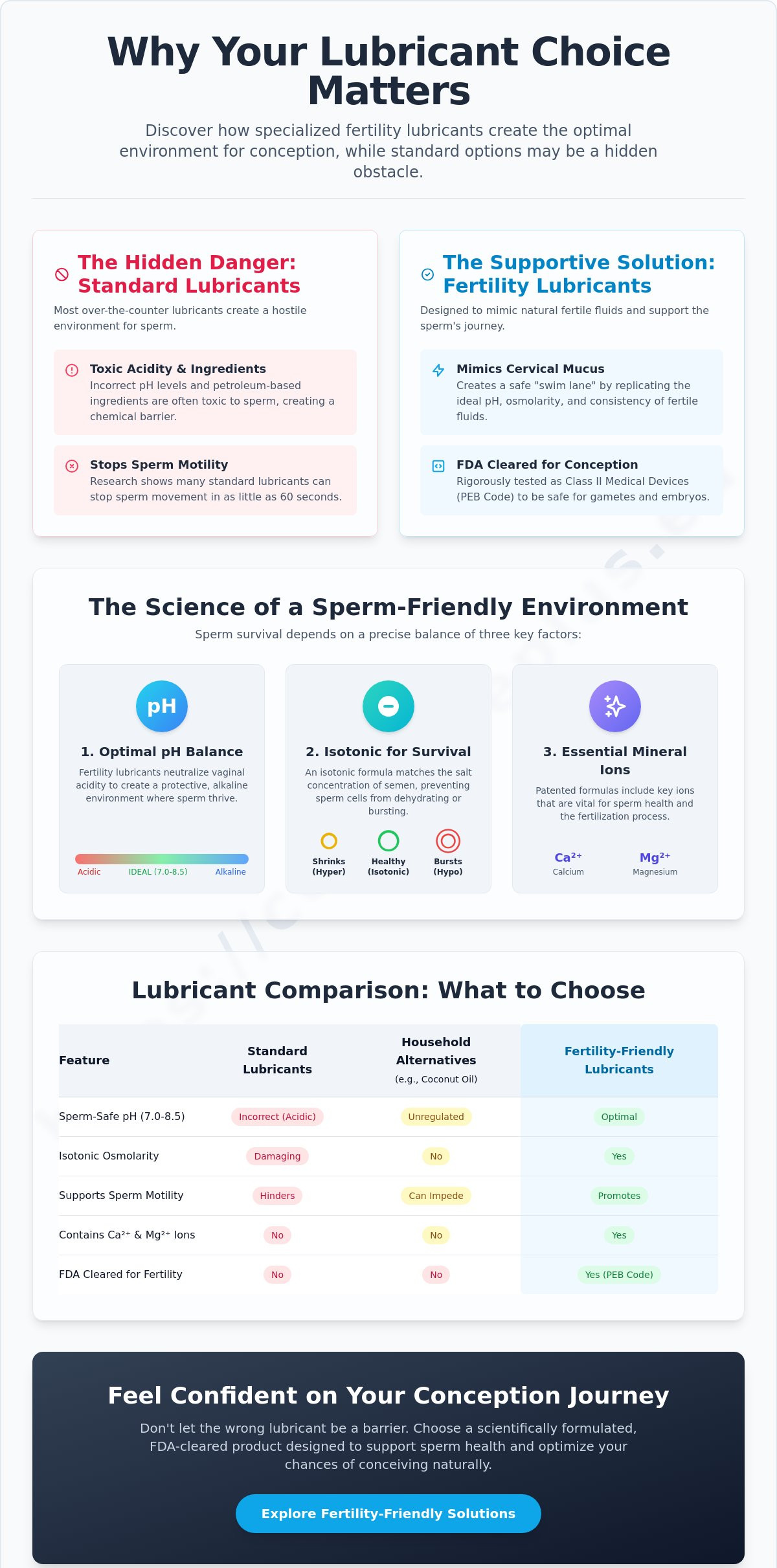 Fertility lubricants