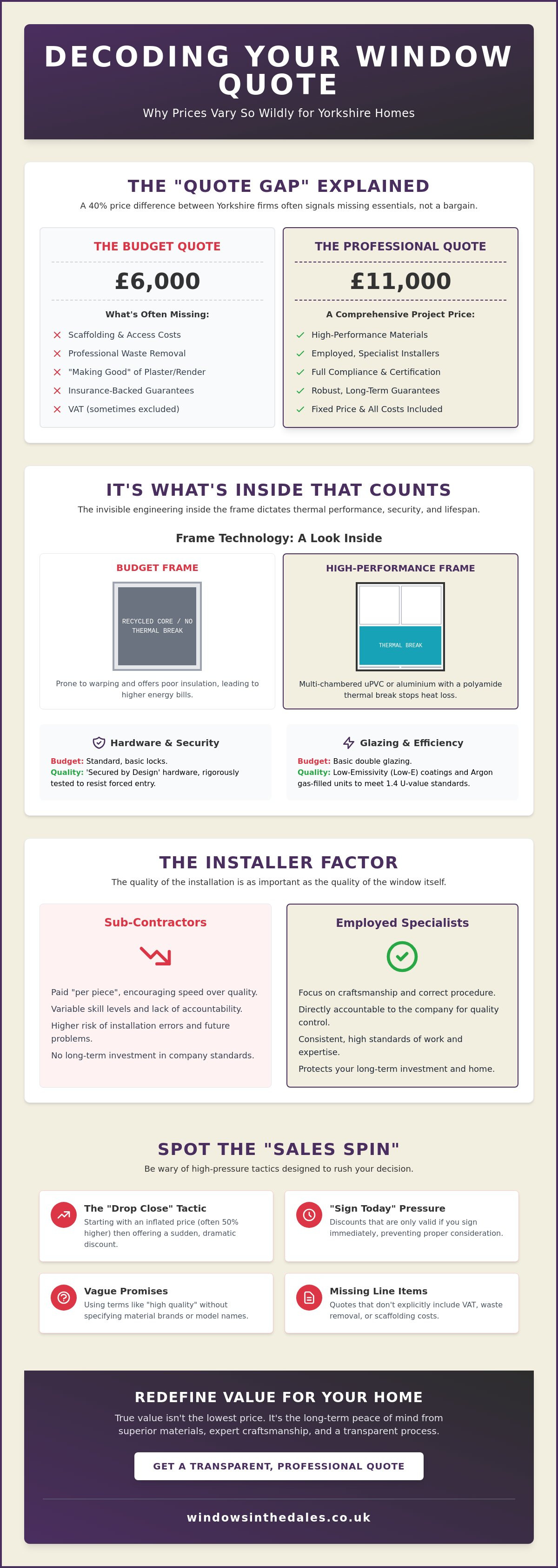 Why are some window quotes so much cheaper than others?