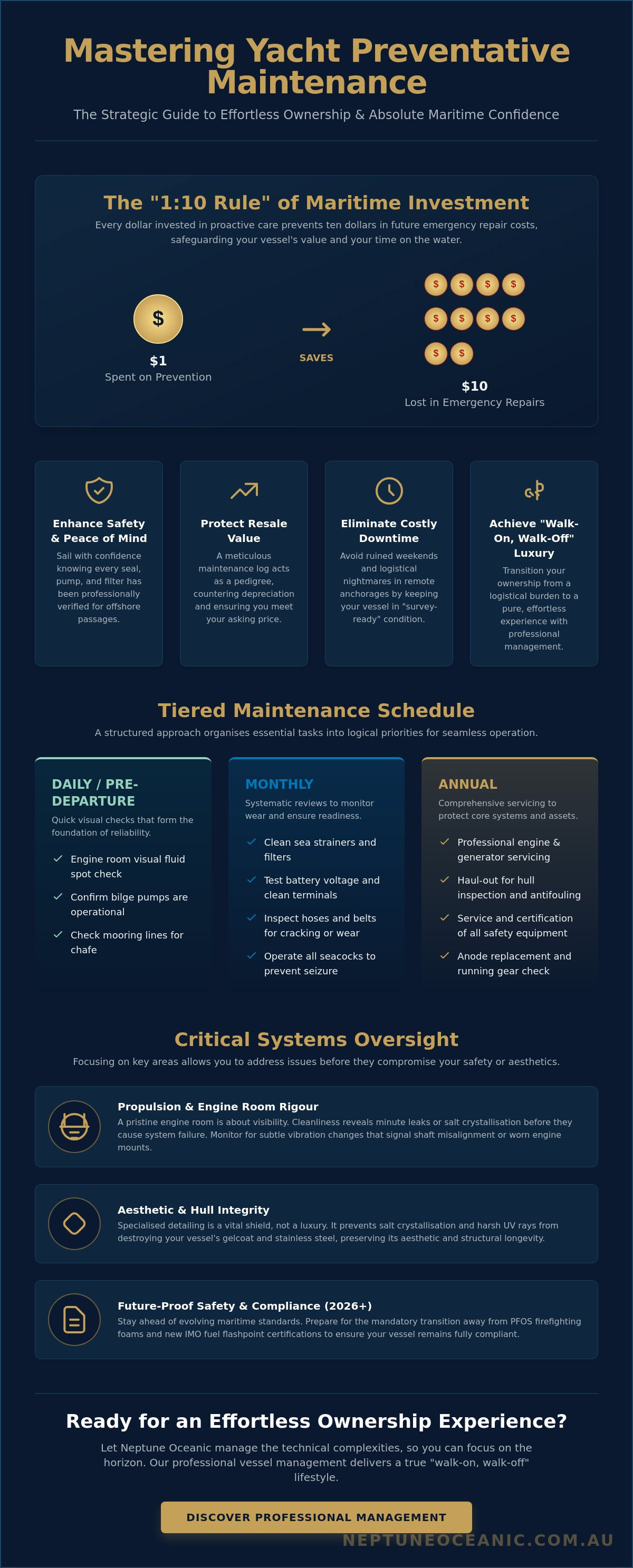 Yacht preventative maintenance