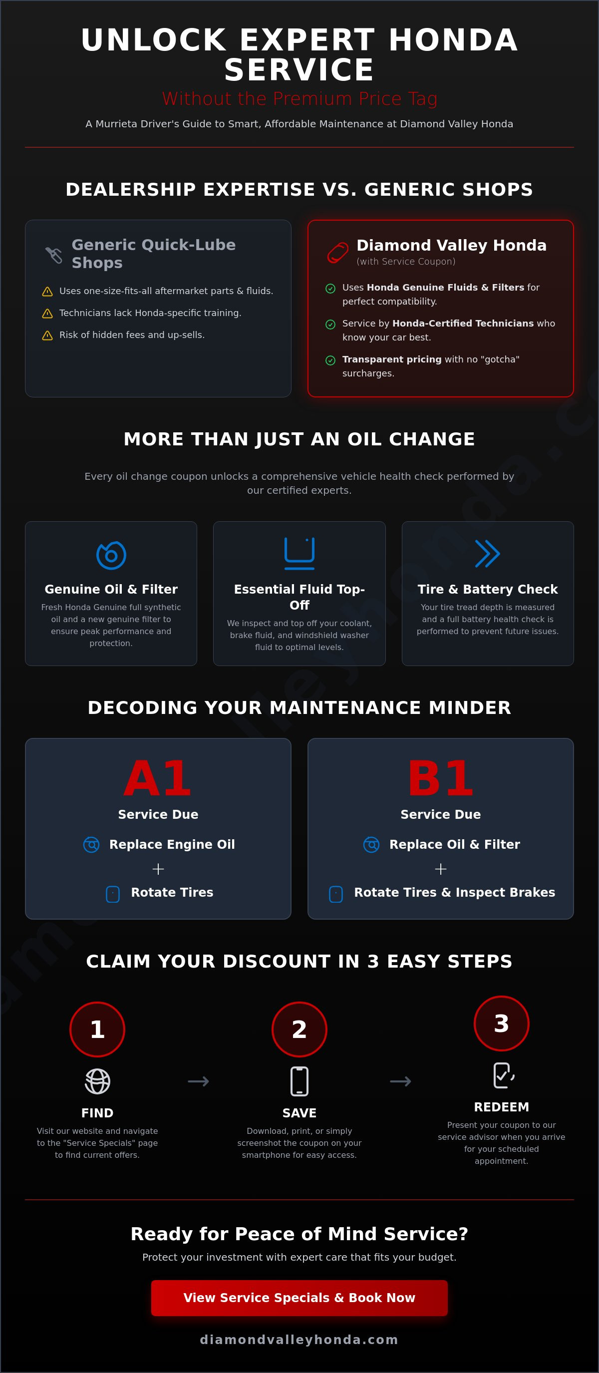 Honda oil change coupon Murrieta