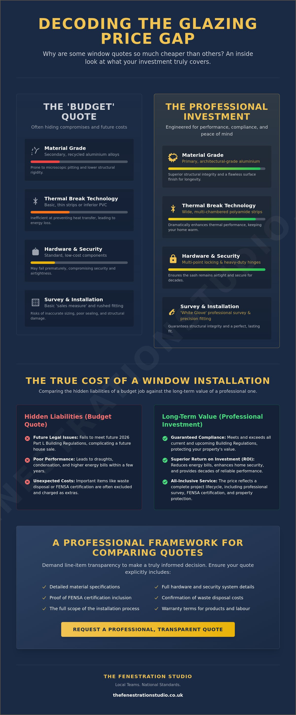 Why are some window quotes so much cheaper than others?