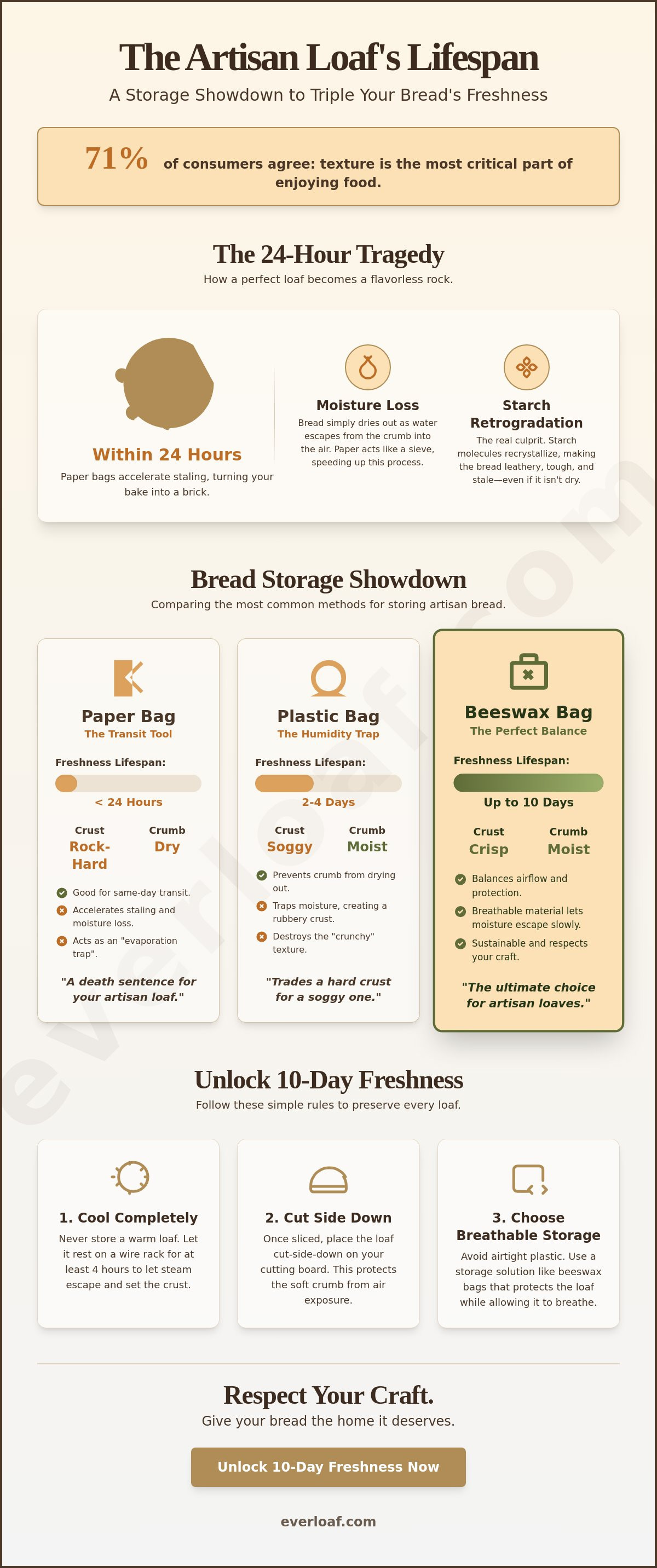 Paper bags for storing bread