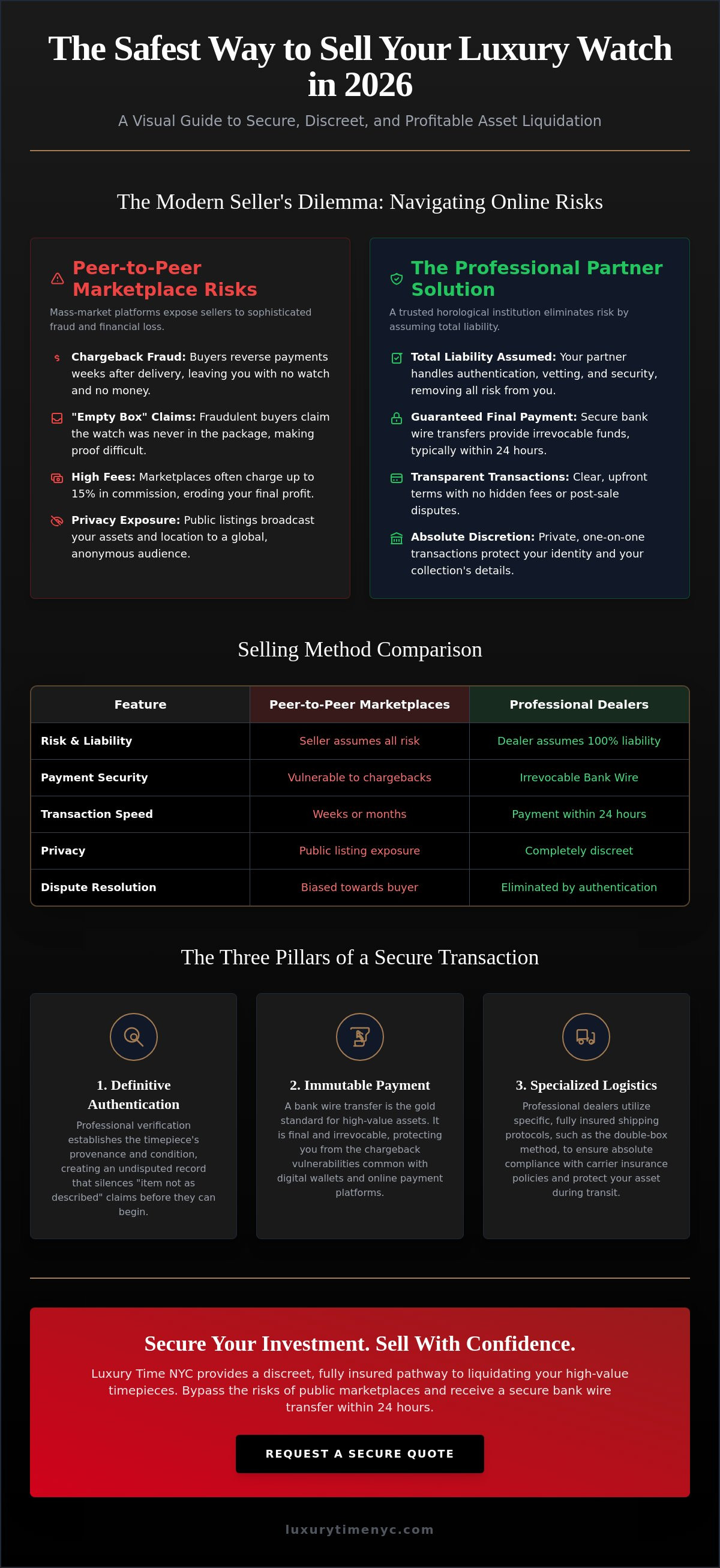 Safest way to sell a luxury watch online