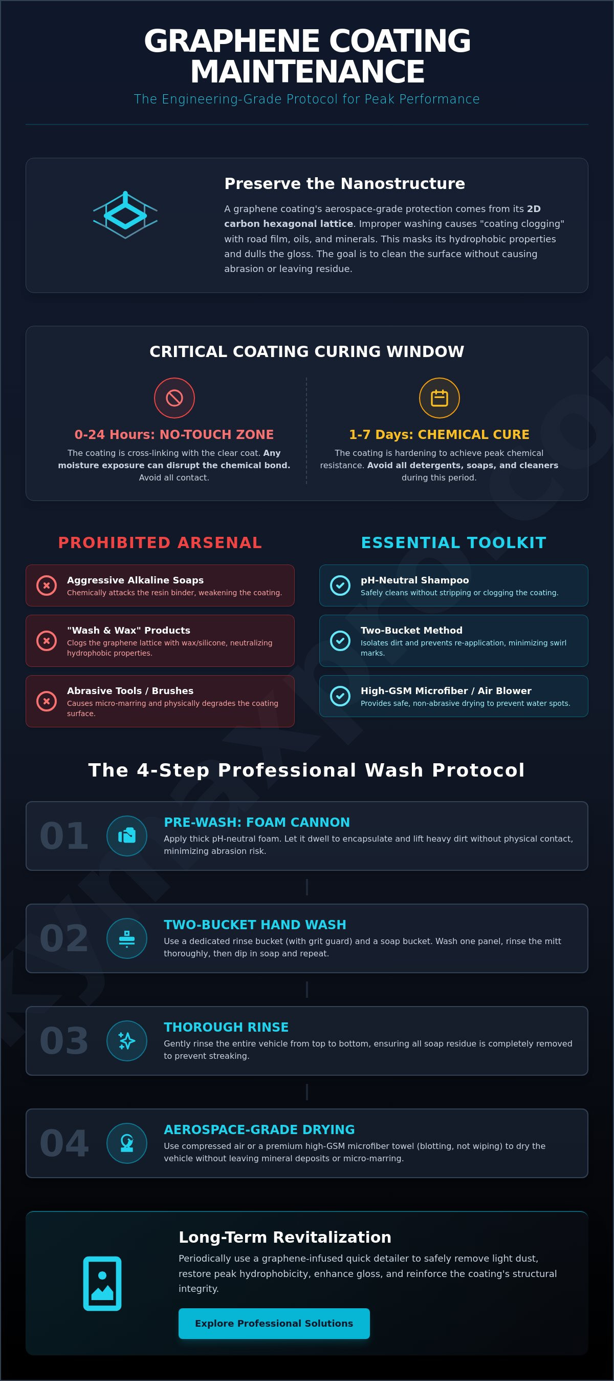How to wash a car with graphene coating