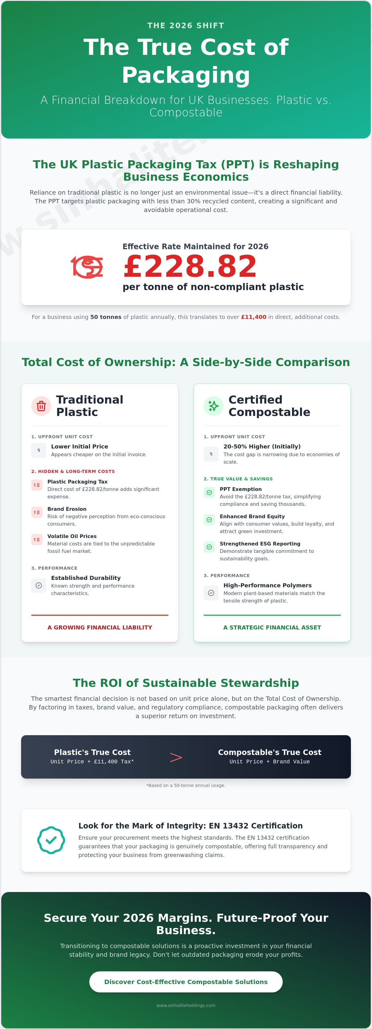 Cost of compostable bags vs plastic for business