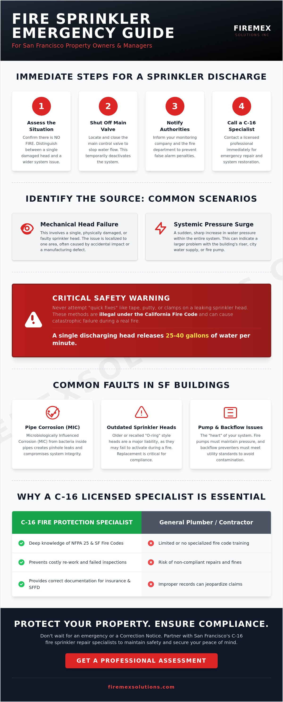 Fire sprinkler system repair San Francisco