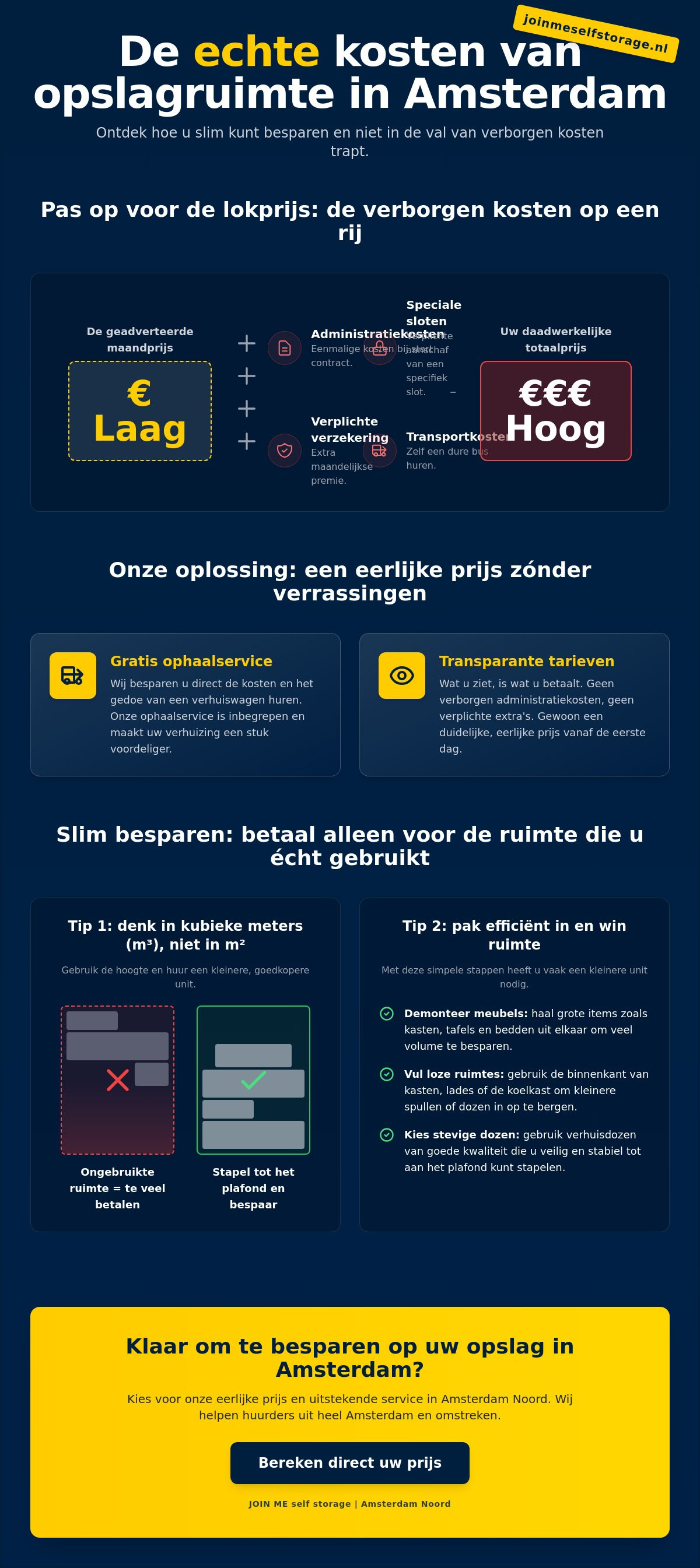 Goedkope opslagruimte amsterdam