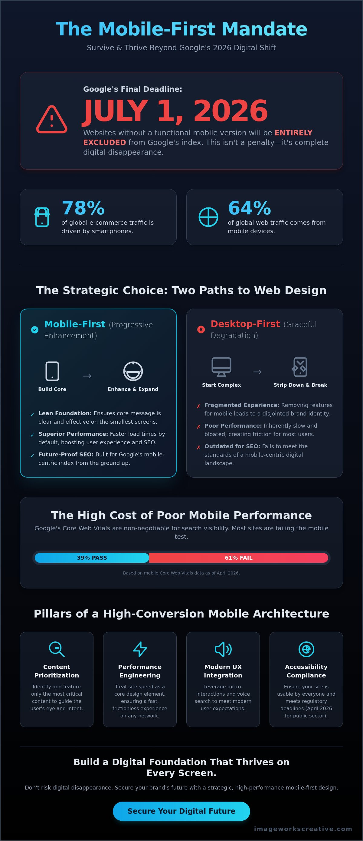 Mobile first website design