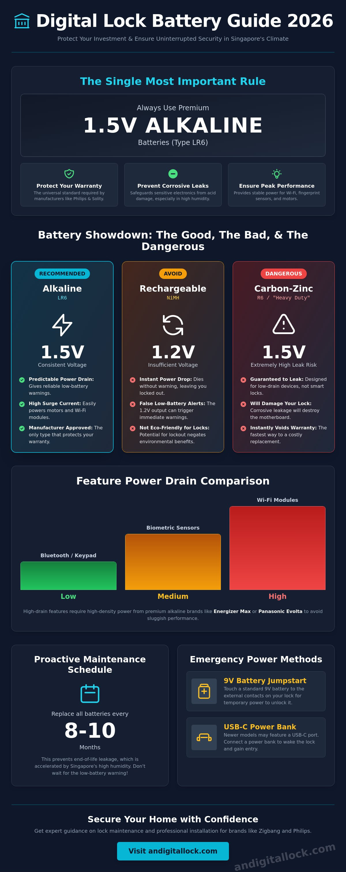 What type of batteries for digital lock