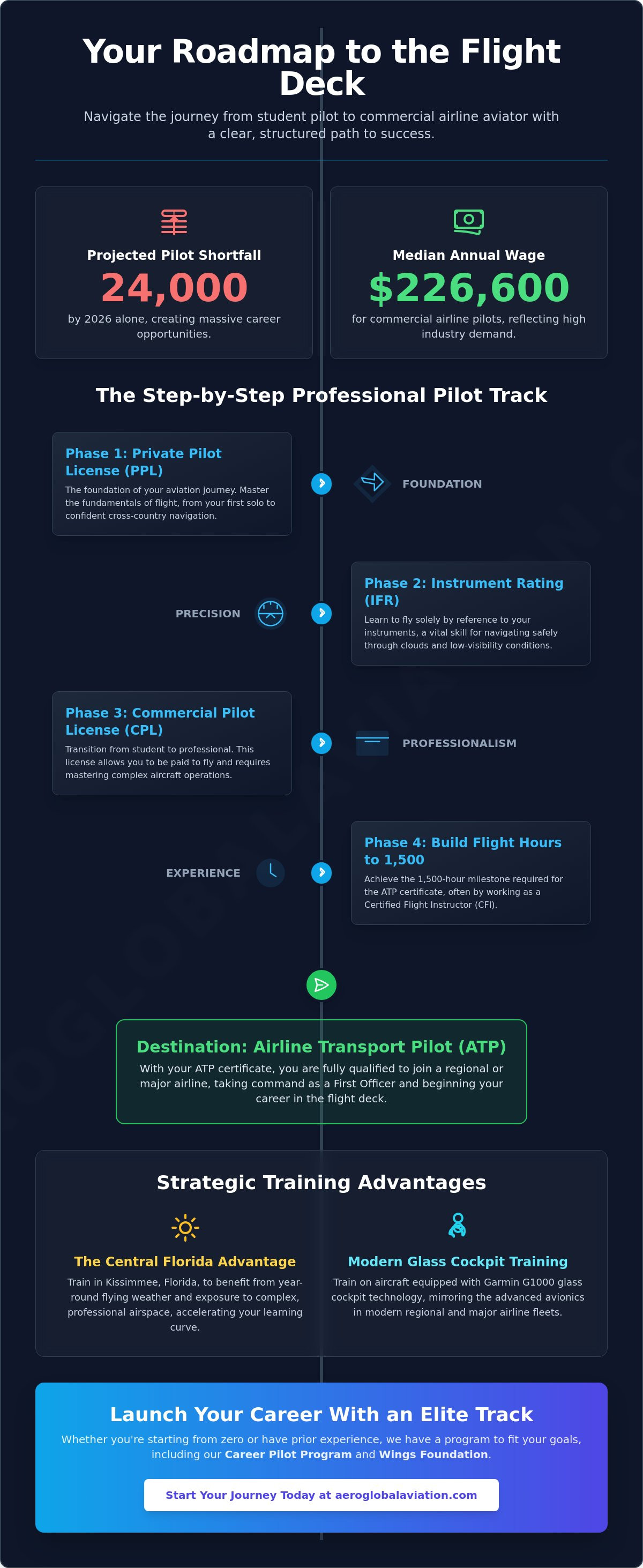 Professional pilot track