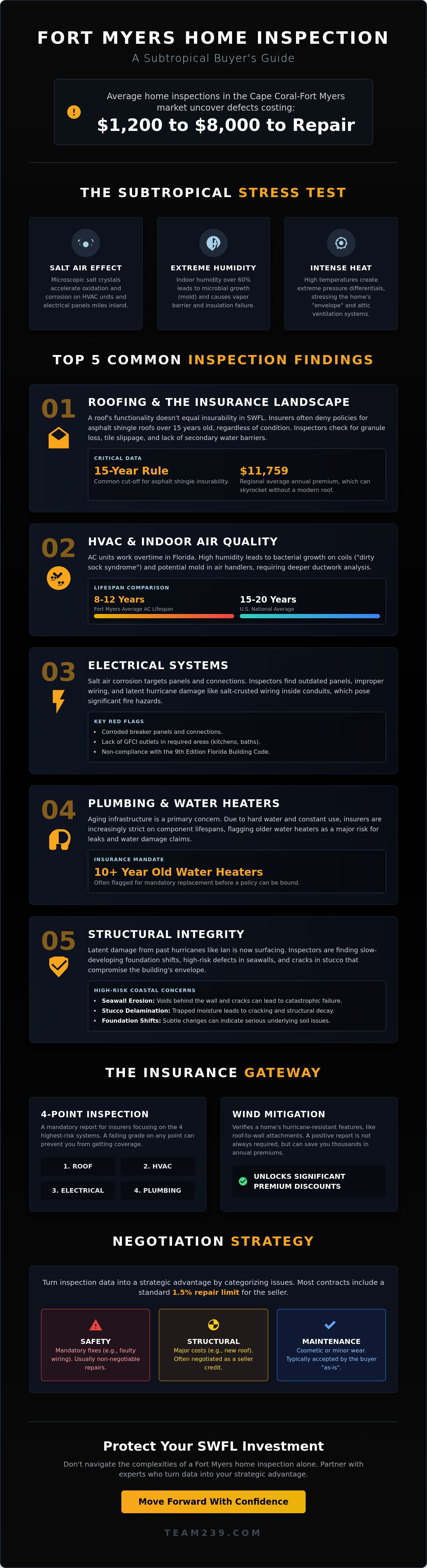 Common home inspection issues in Fort Myers