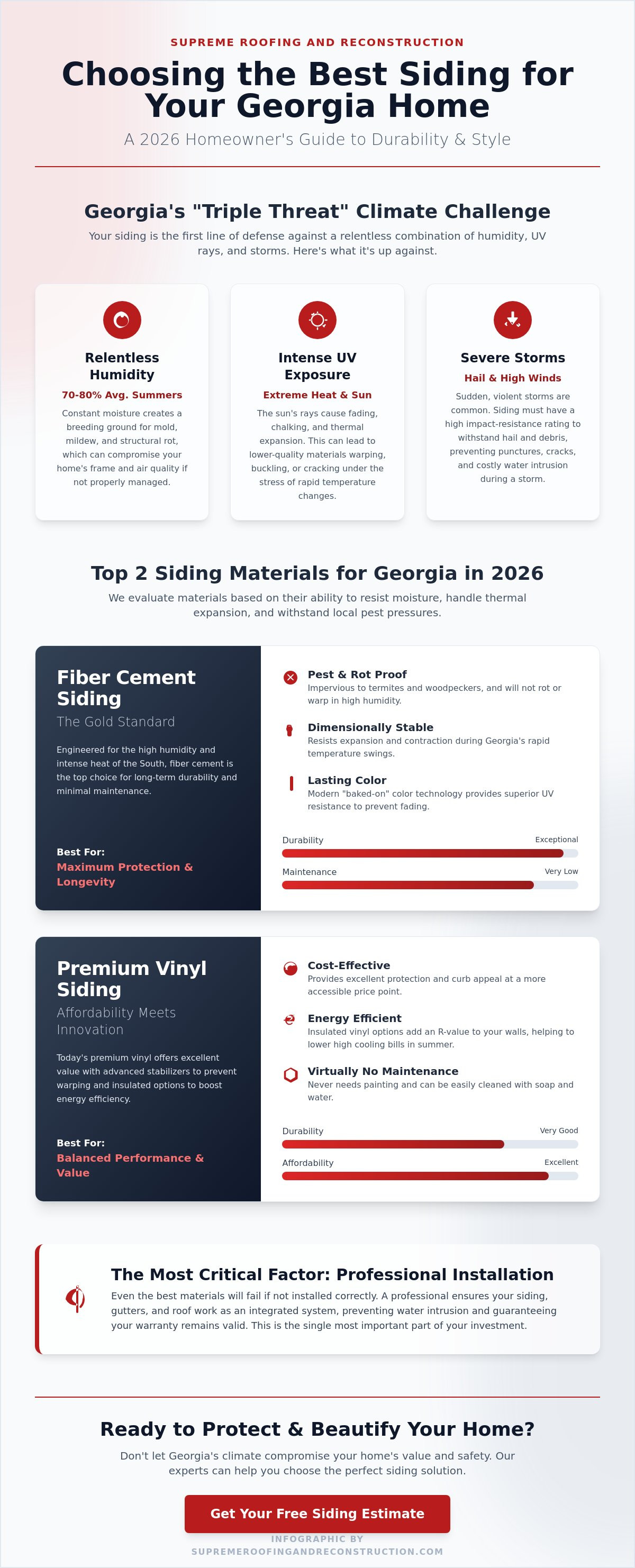 Best siding options for Georgia homes